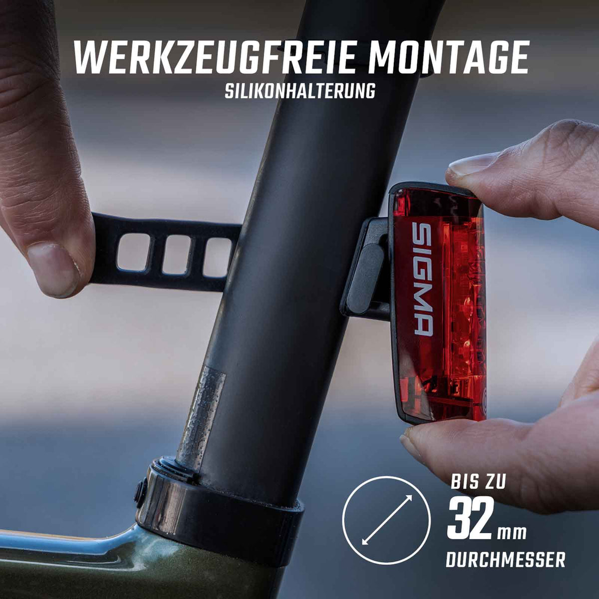 Sigma Aura 100 Link & Hiro 50 Link – Fahrradlicht-Set mit Bremslicht & StVZO