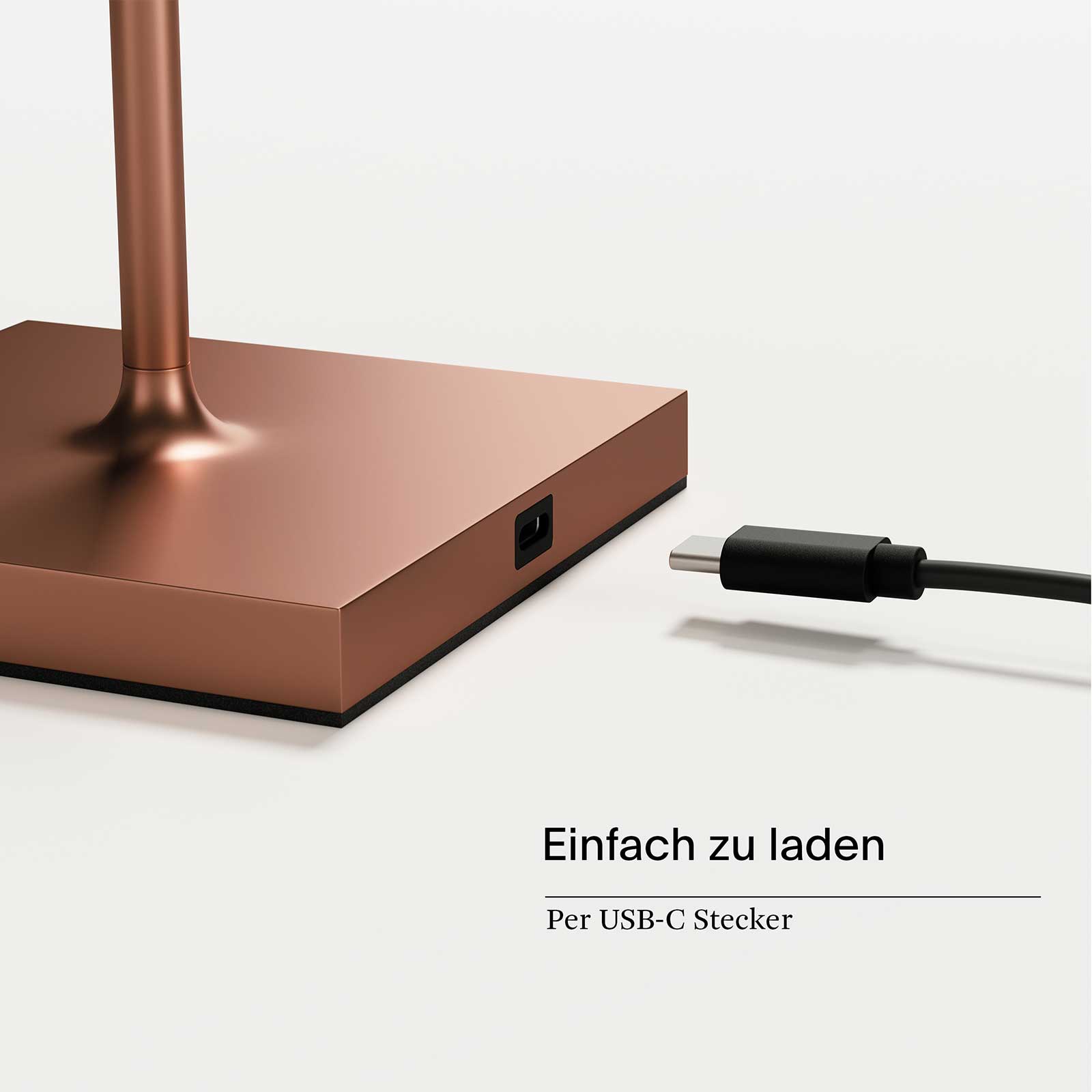 Sigor Nuindie – Akku-Tischleuchte 38 cm warmweiß & dimmbar für innen & außen