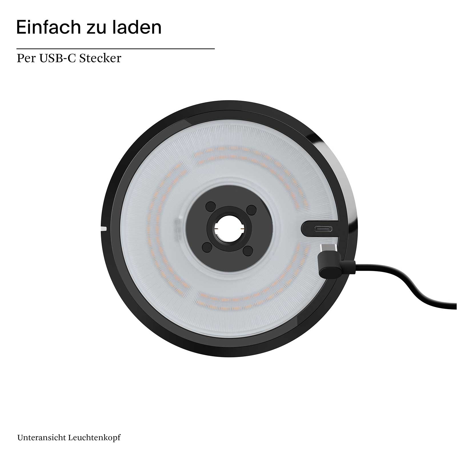 Sigor Mahina – Akku-Tischleuchte mit Touch-Dimmer, warmweißes Licht & USB-C