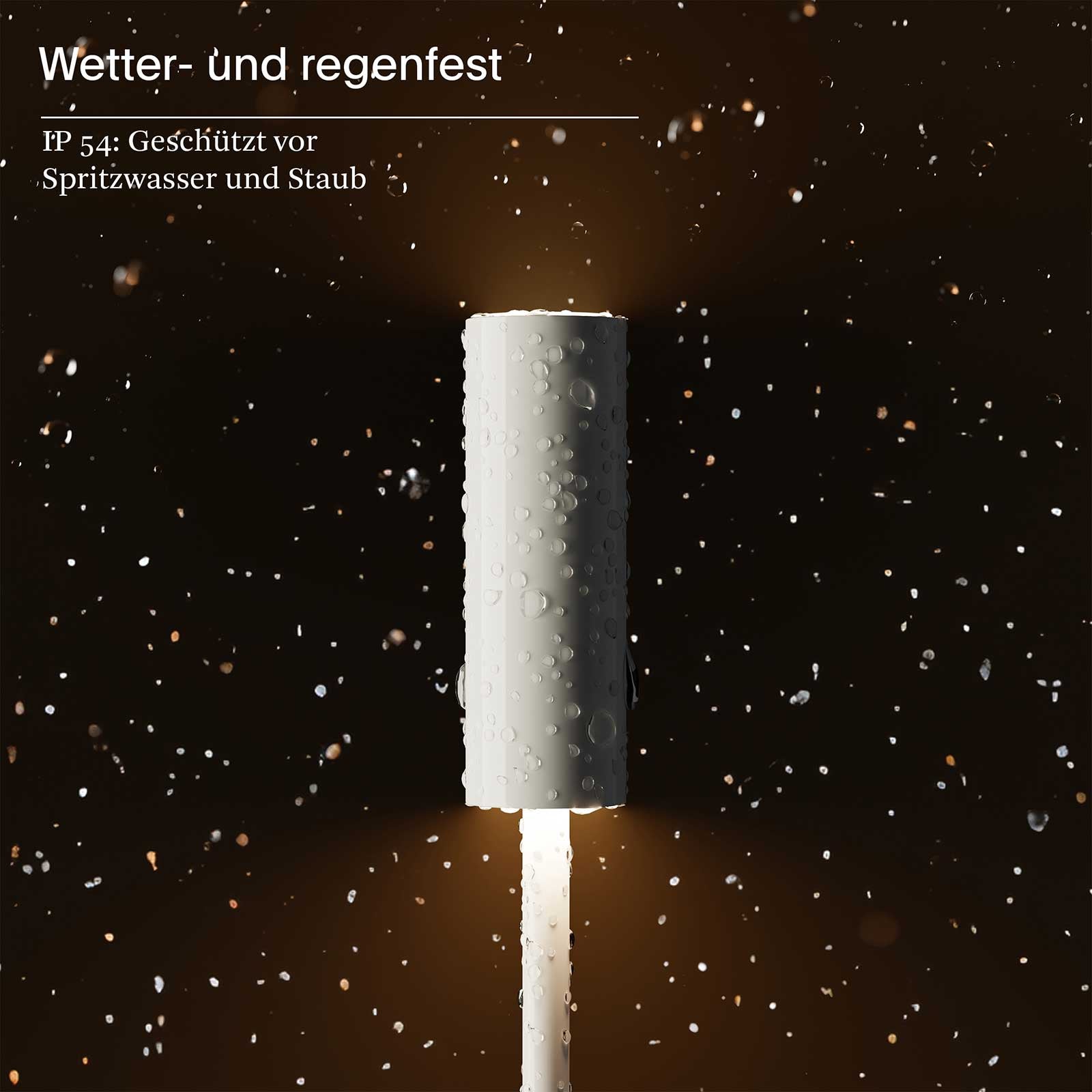 Sigor Nucandle keramikweiss Akku-Tischleuchte