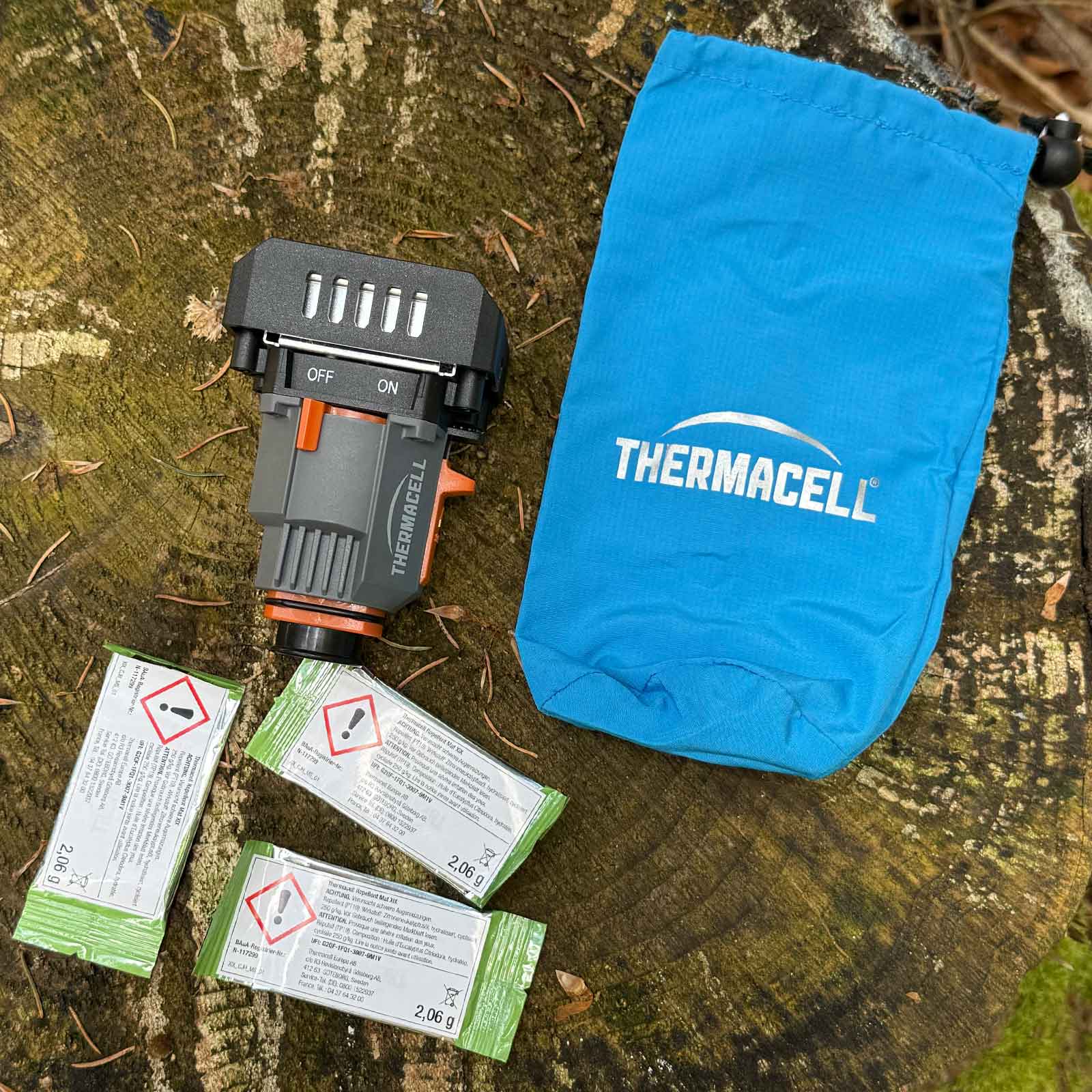 Thermacell MR-BP Backpacker Mückenabwehr-Set – Geraet lieferumfang