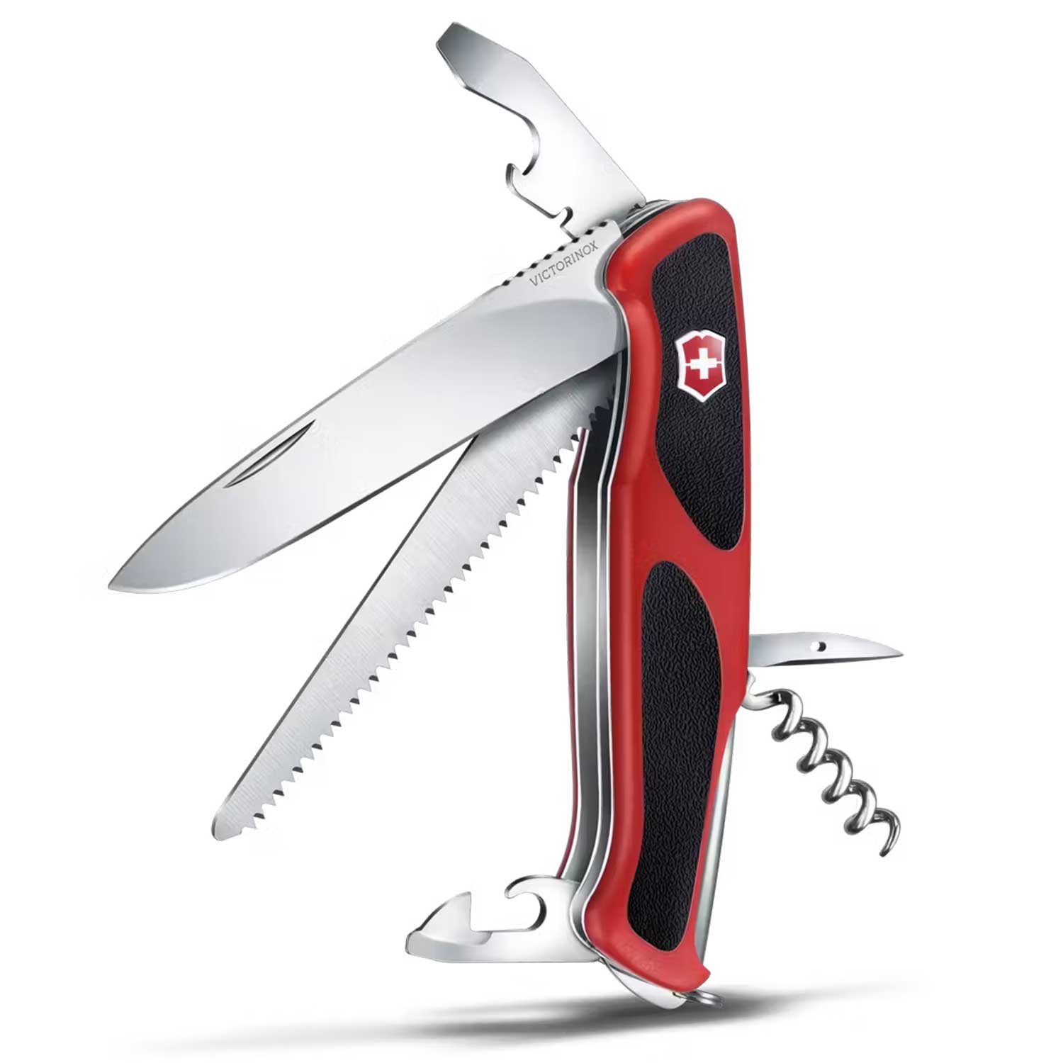Victorinox Ranger 55 Grip – Schweizer Outdoor-Taschenmesser mit 12 Funktionen