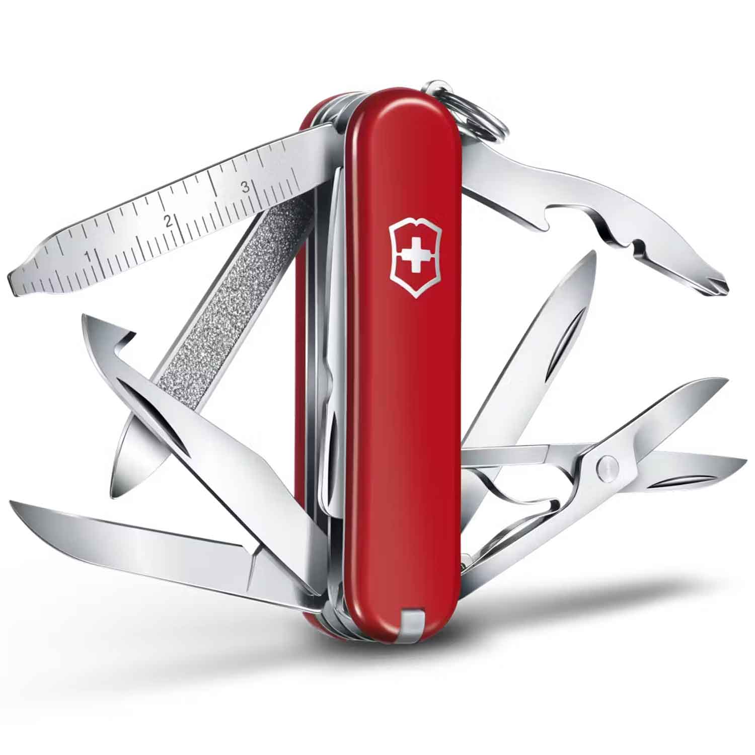 Victorinox Mini Champ – Kompaktes Taschenmesser mit 18 Funktionen – Detailansicht
