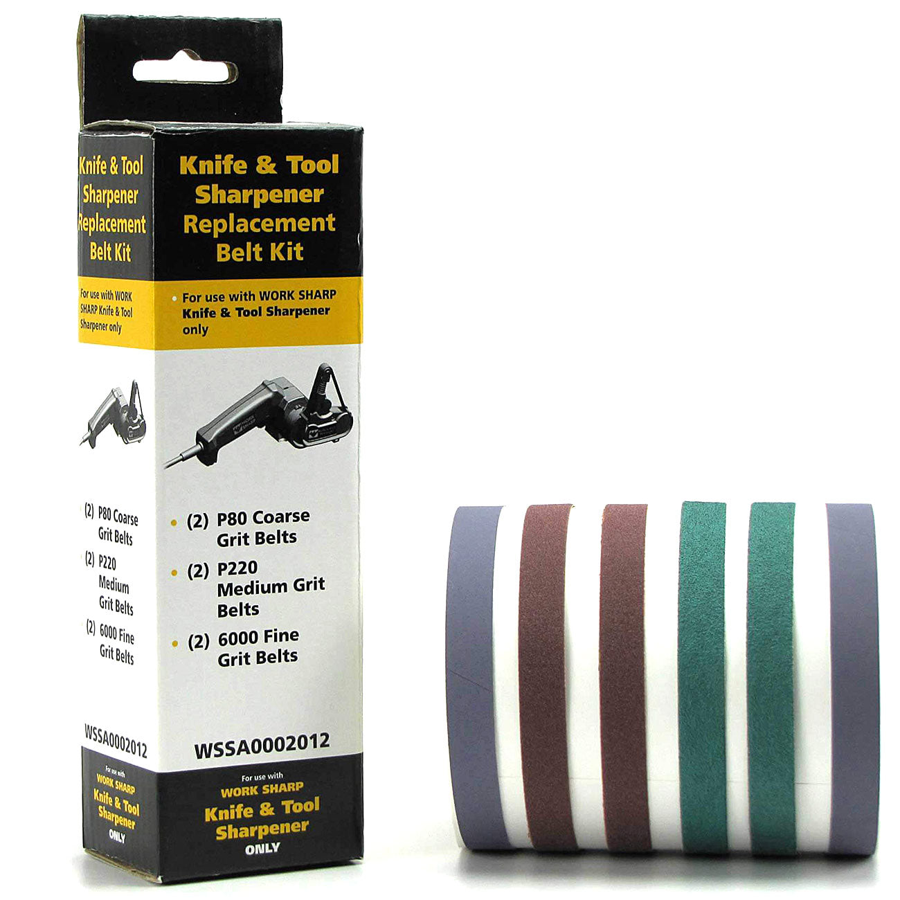 Work Sharp WSKTS Schleifband-Set 80/220/6000 – Für alle Schärfstufen