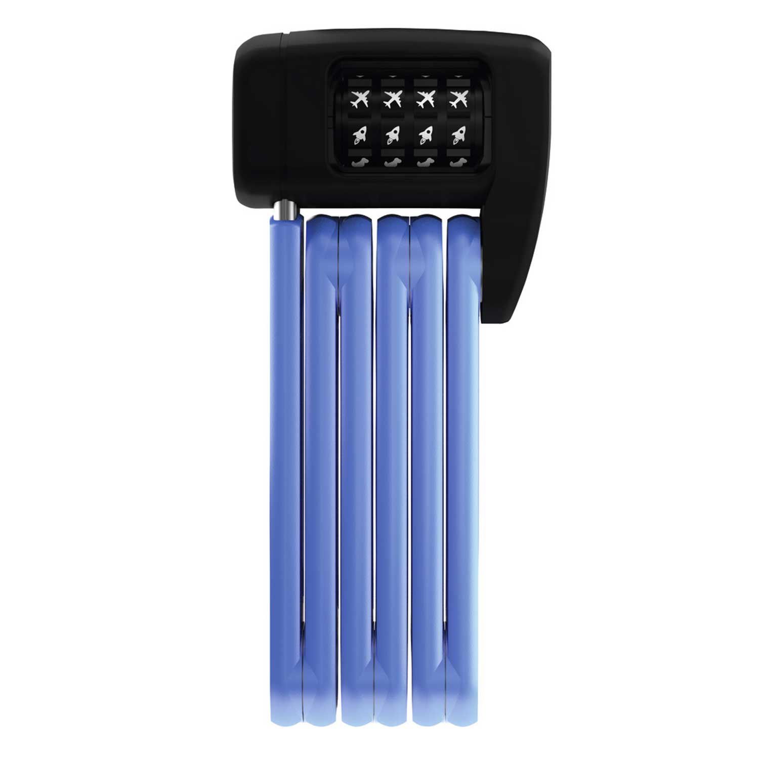 ABUS Bordo Lite Mini 6055C/60 Blue Symbols - Fahrrad-Faltschloss mit Symbol-Kombination (B-Ware)