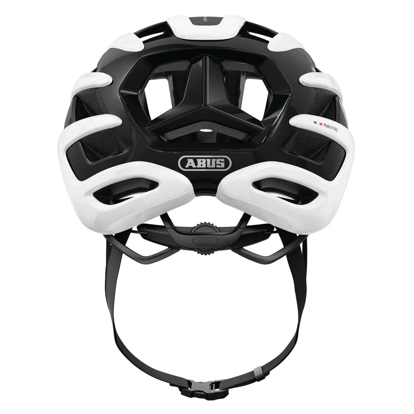 ABUS AirBreaker 2.0 Shiny White – ultraleichter Rennradhelm, weiß, L (57–61 cm)