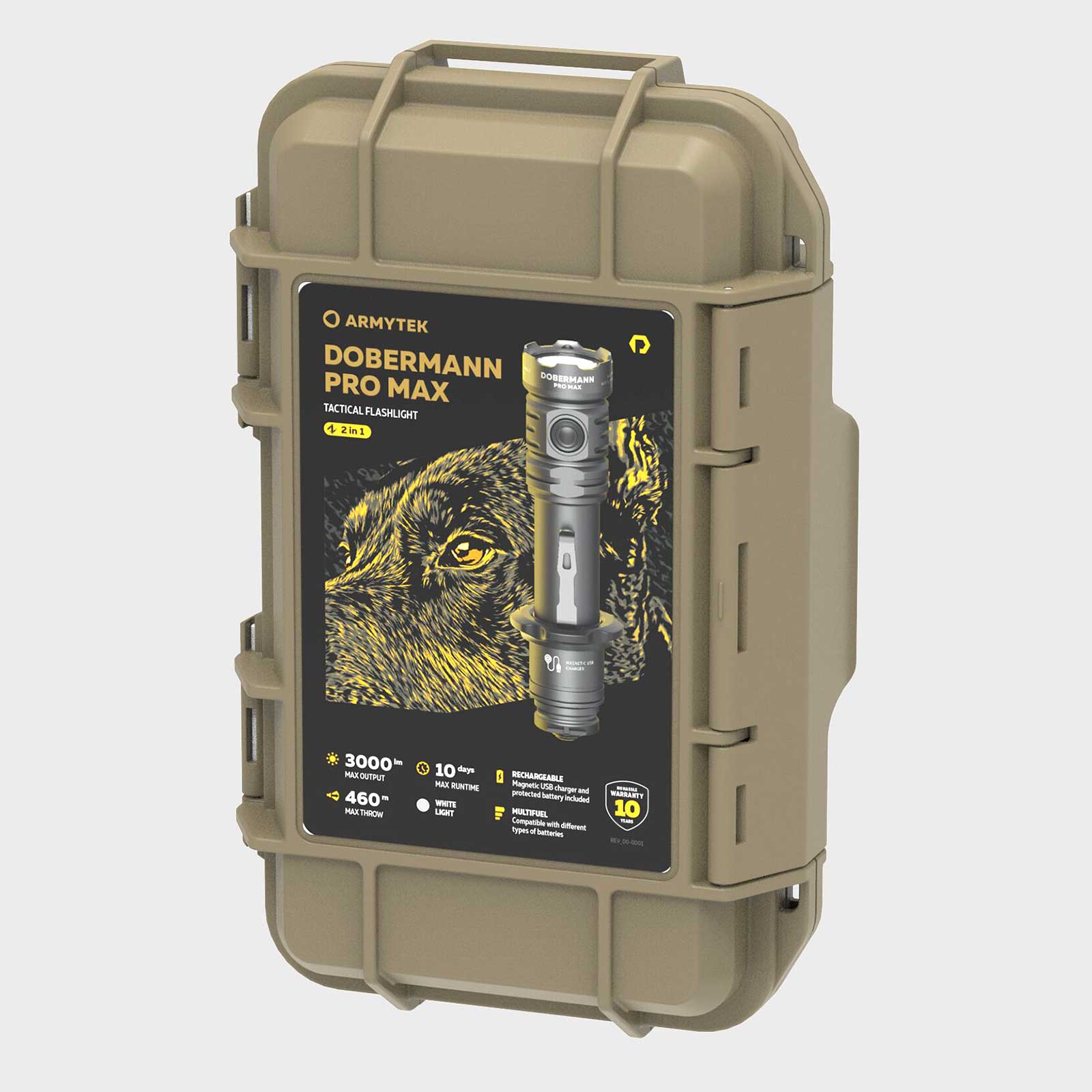 Armytek Dobermann Pro Max Magnet USB PCB White Taschenlampe