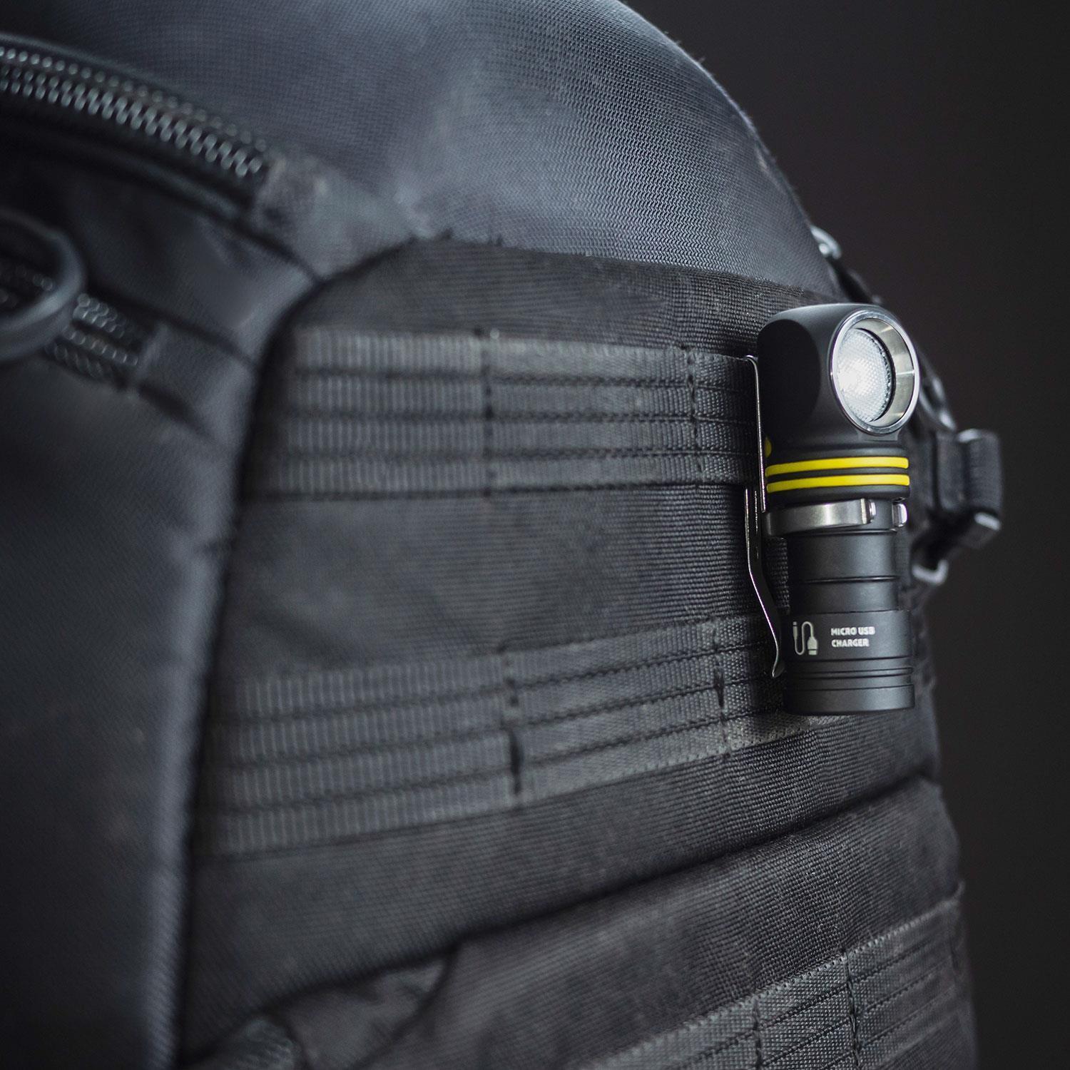 Armytek Elf C1 18350 – LED Stirnlampe mit USB-C Ladefunktion in 2 Lichtfarben – Detailansicht