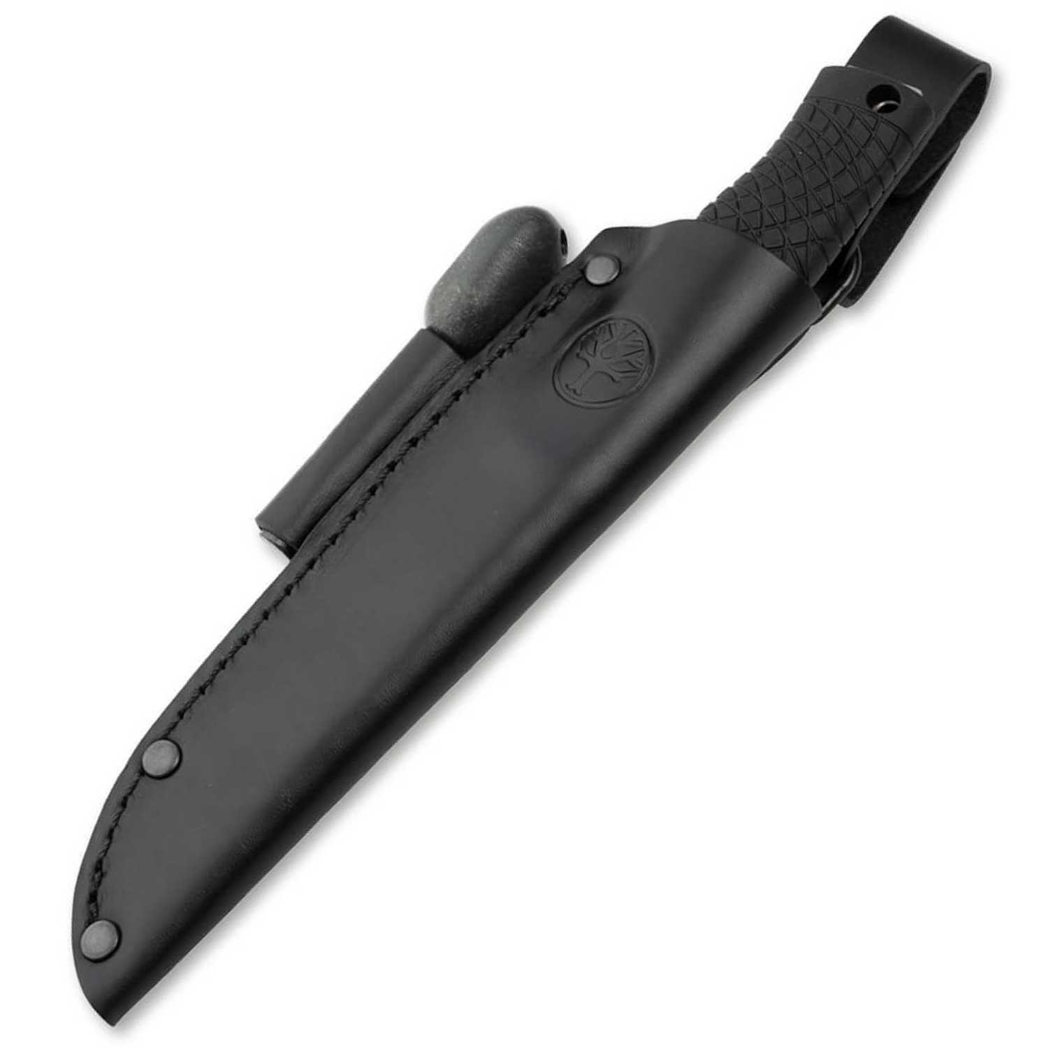 Böker Bronco - Outdoormesser mit Köcherscheide aus Leder in 2 Varianten – Detailansicht