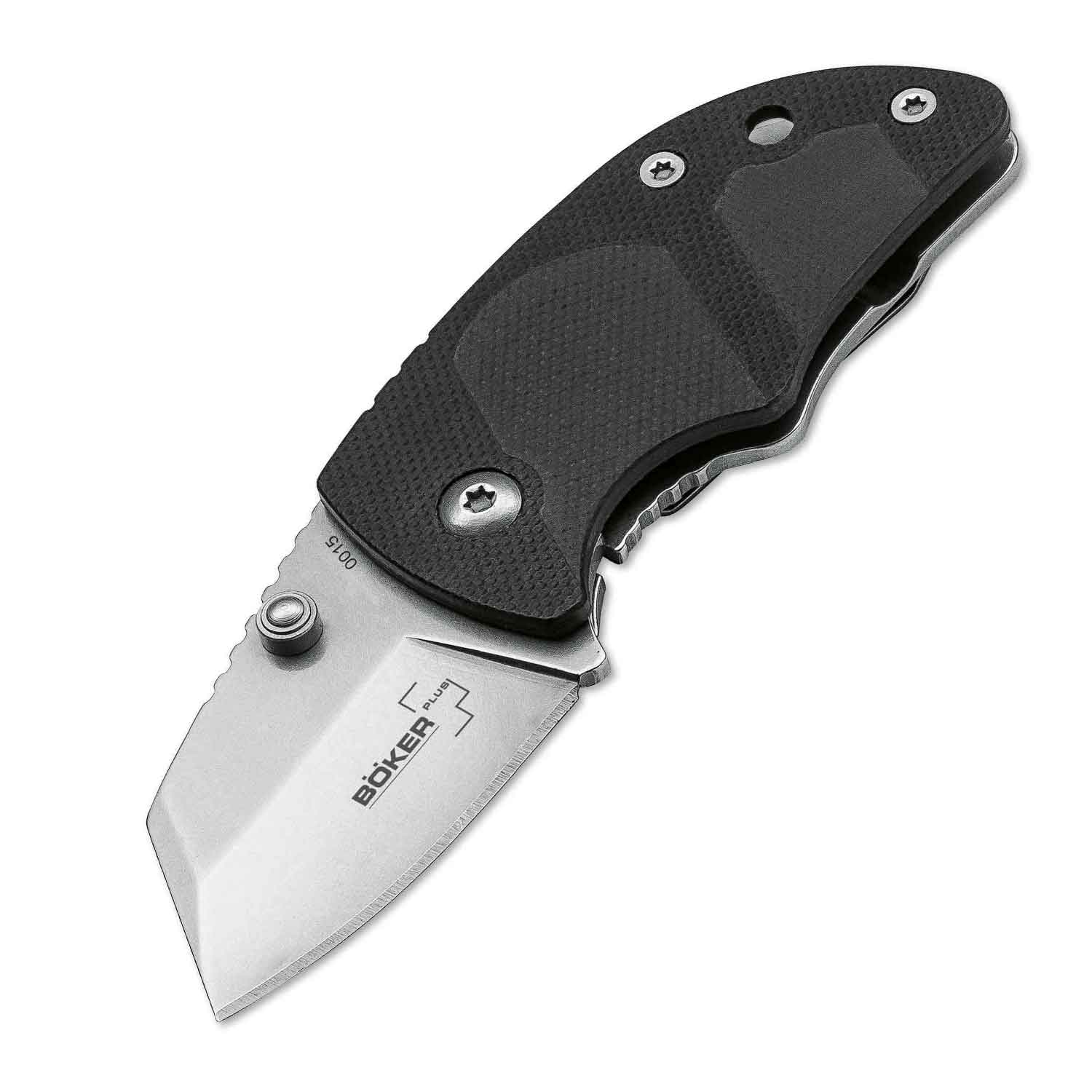 Böker Plus DW-2 – kompaktes Boxcutter Taschenmesser mit Clip und Nylonetui – Detailansicht