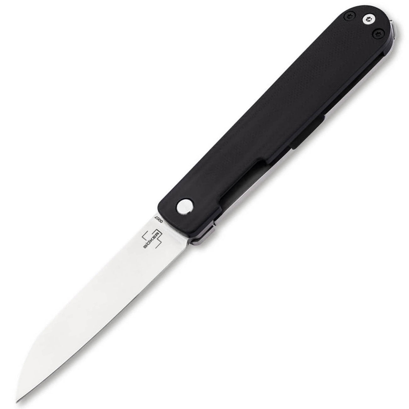 Böker Plus Friday Gentleman Taschenmesser mit Tip Up Clip und Nylonholster – Detailansicht