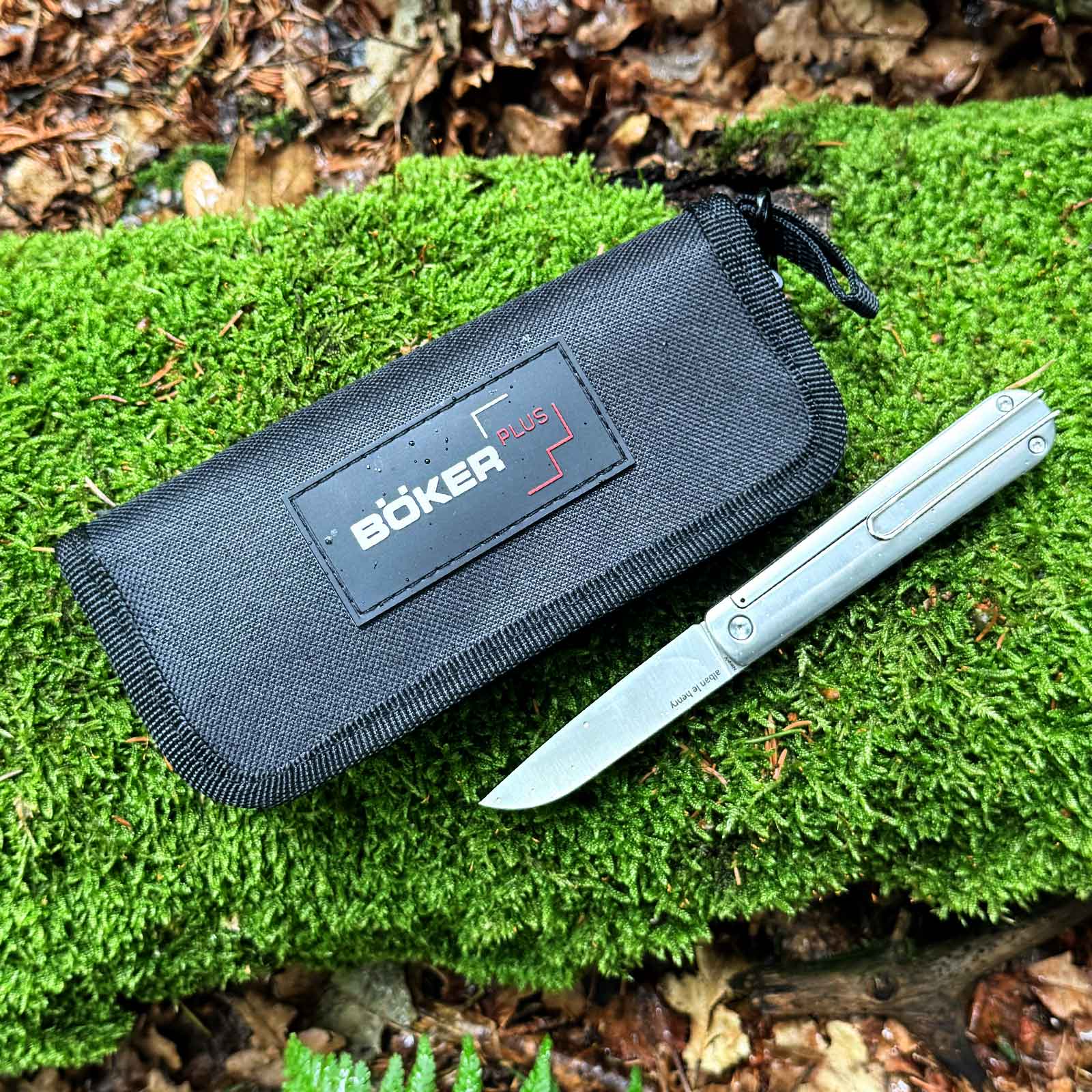 Böker Plus Friday Gentleman Taschenmesser mit Tip Up Clip und Nylonholster