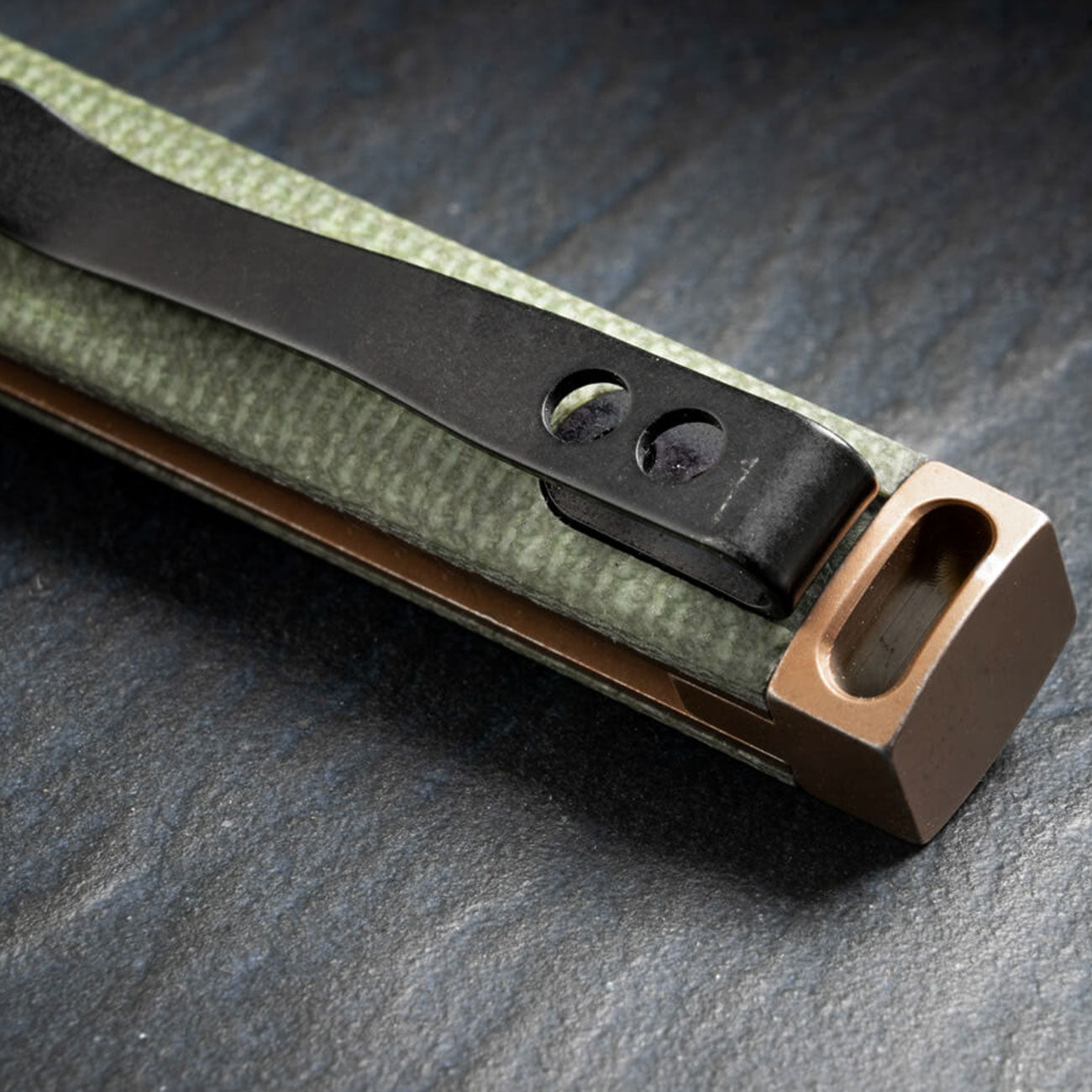 Böker Plus Kaizen Taschenmesser Green Canvas Micarta