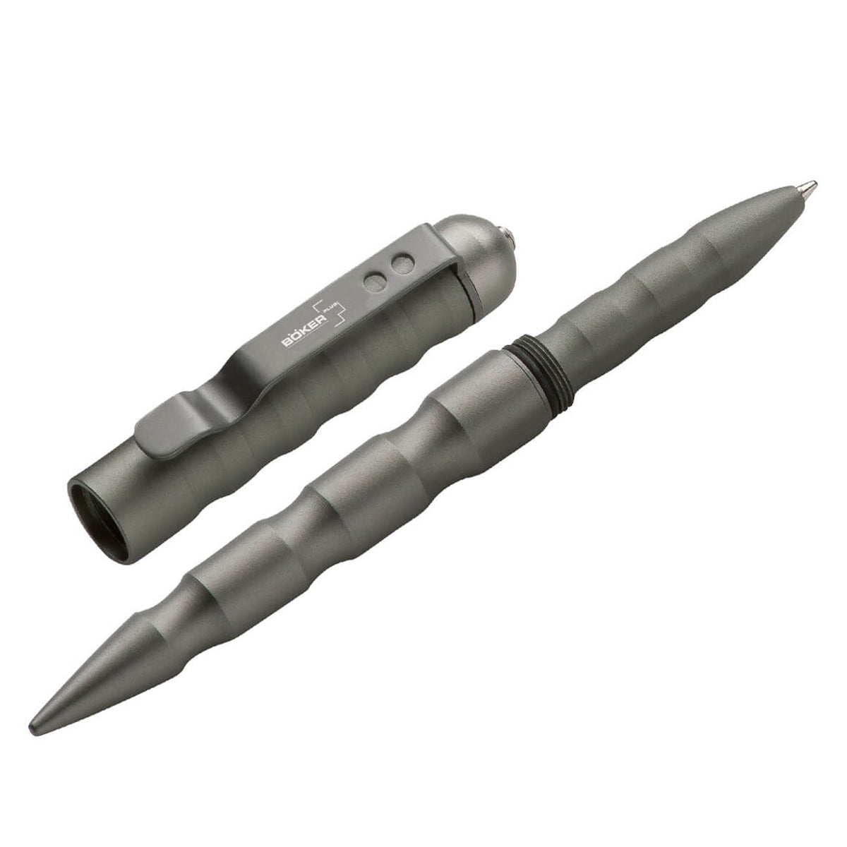 Böker Plus MPP Grey – Tactical Pen aus Aluminium mit Glasbrecher
