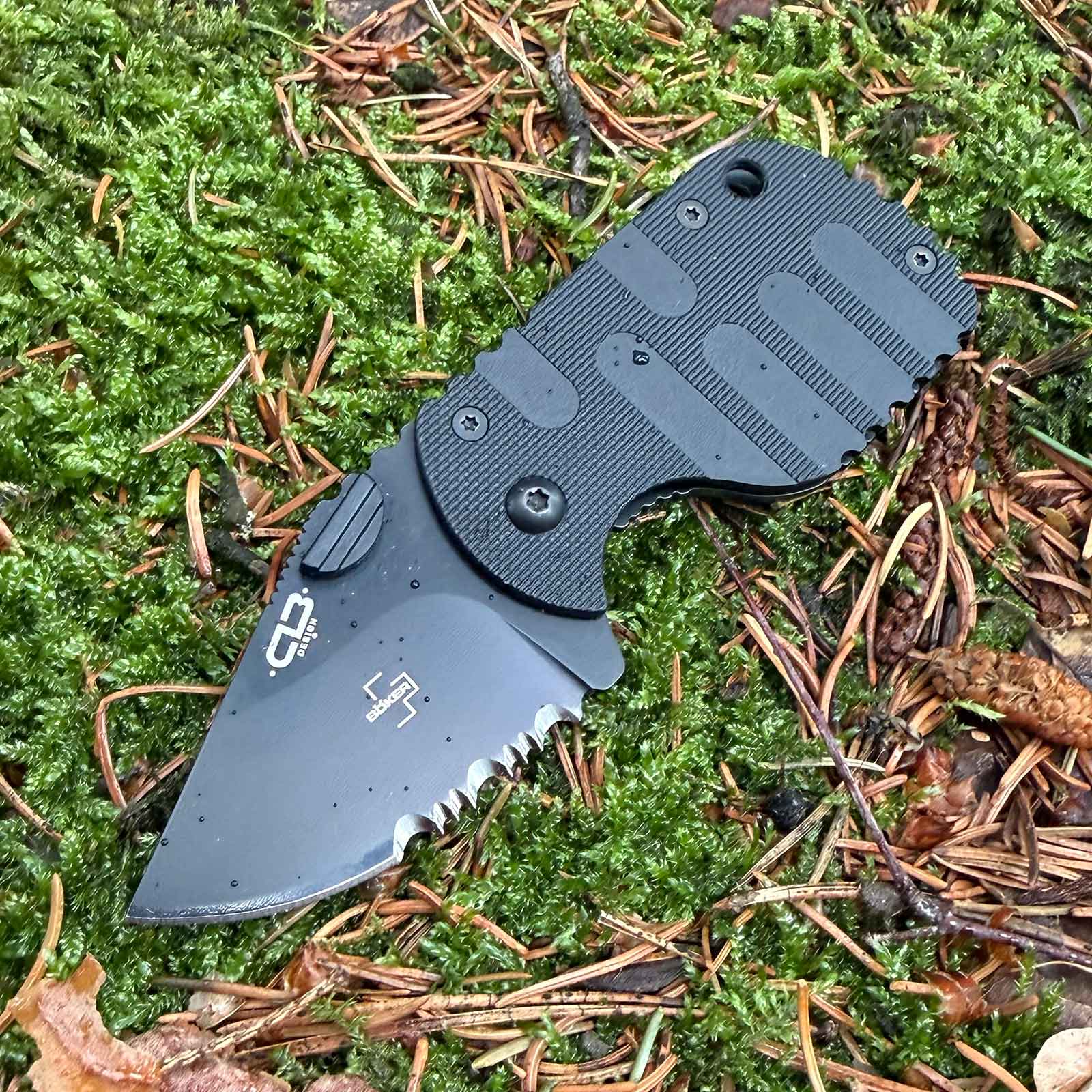 Böker Plus Subcom 2.0 All Black – kompaktes EDC Taschenmesser aus D2 Stahl