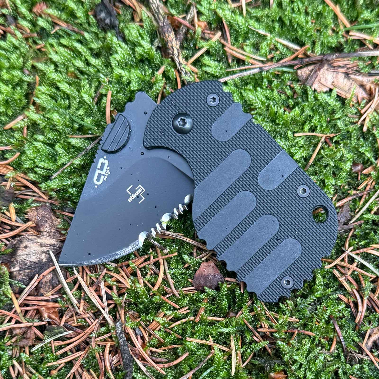 Böker Plus Subcom 2.0 All Black – kompaktes EDC Taschenmesser aus D2 Stahl