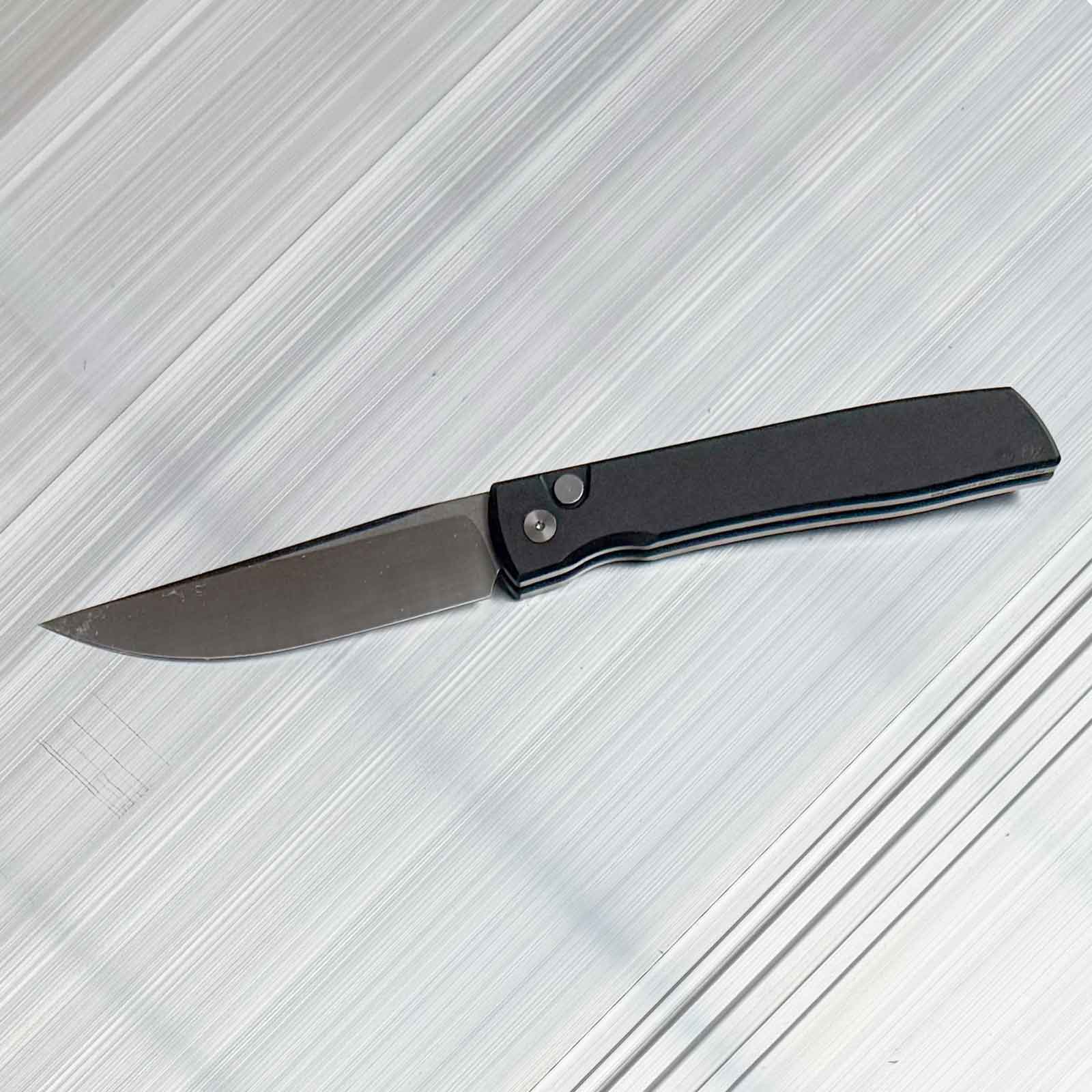 Böker Urban Trapper NonLock 42 S35VN Taschenmesser - Detailansicht mit ausgeklappter Klinge