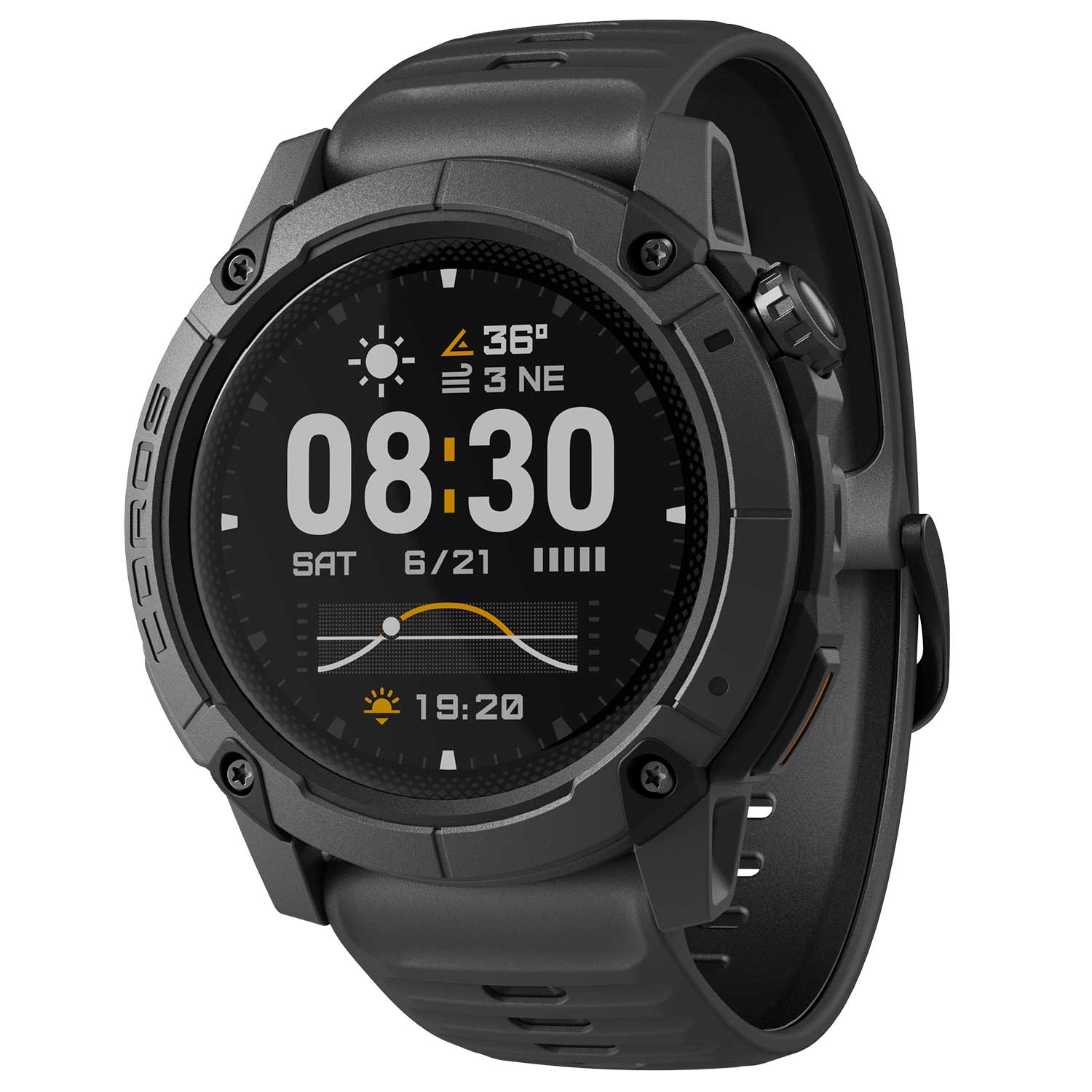 coros nomad gps sportuhr dunkelgrau