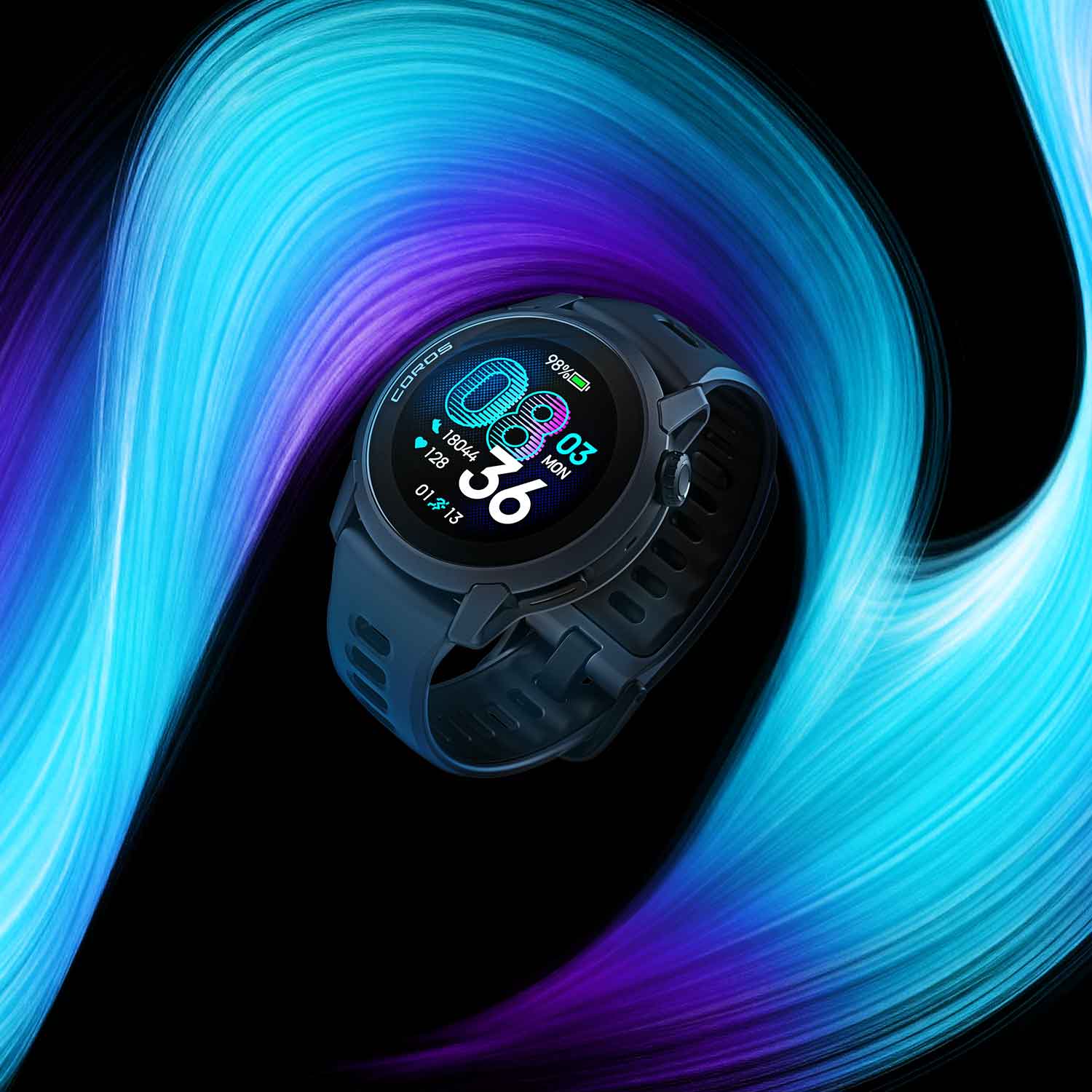 Coros Pace 4 – GPS-Sportuhr mit AMOLED-Display & Silikonarmband