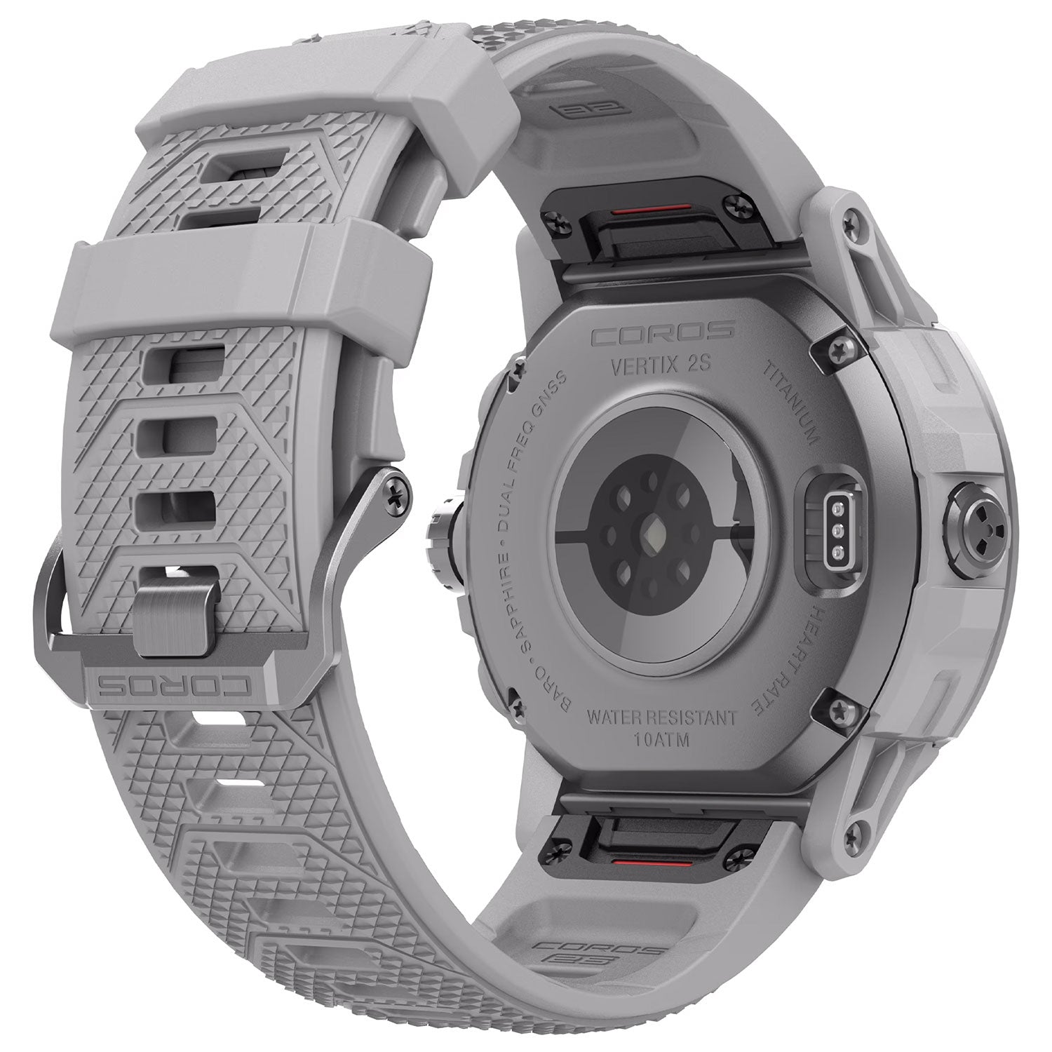 coros vertix 2s gps multisport trainingsuhr mit 2 armbandern moon grau