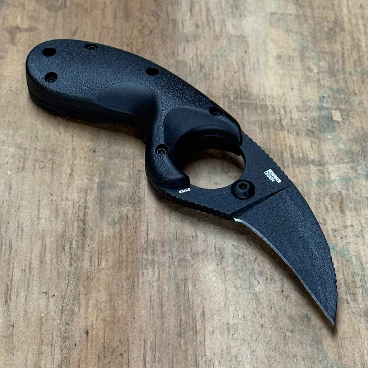 CRKT Bear Claw GRN All Black Outdoormesser inkl. Nylonscheide mit Clip