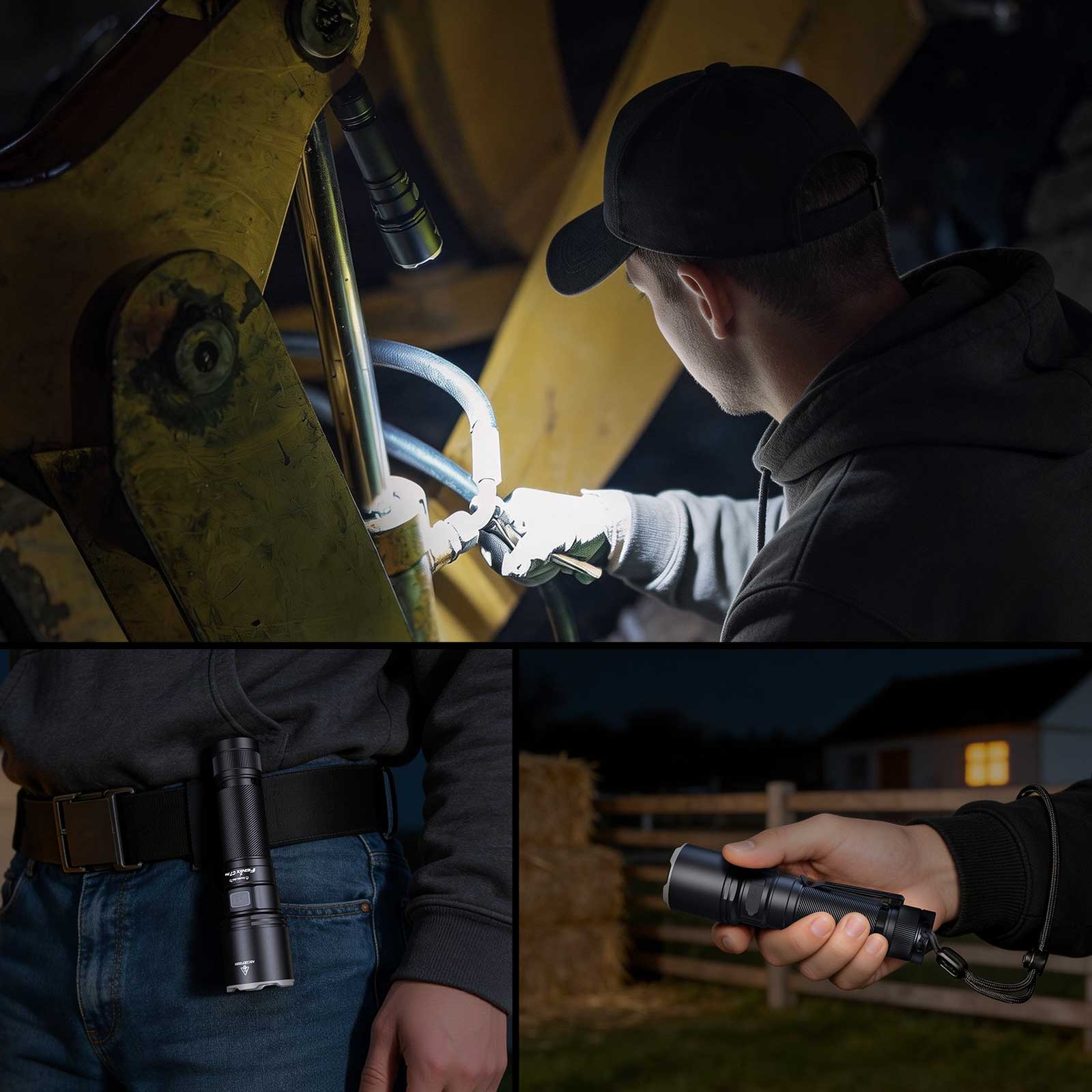Fenix C7 Pro – LED Taschenlampe – Größenvergleich in der Hand