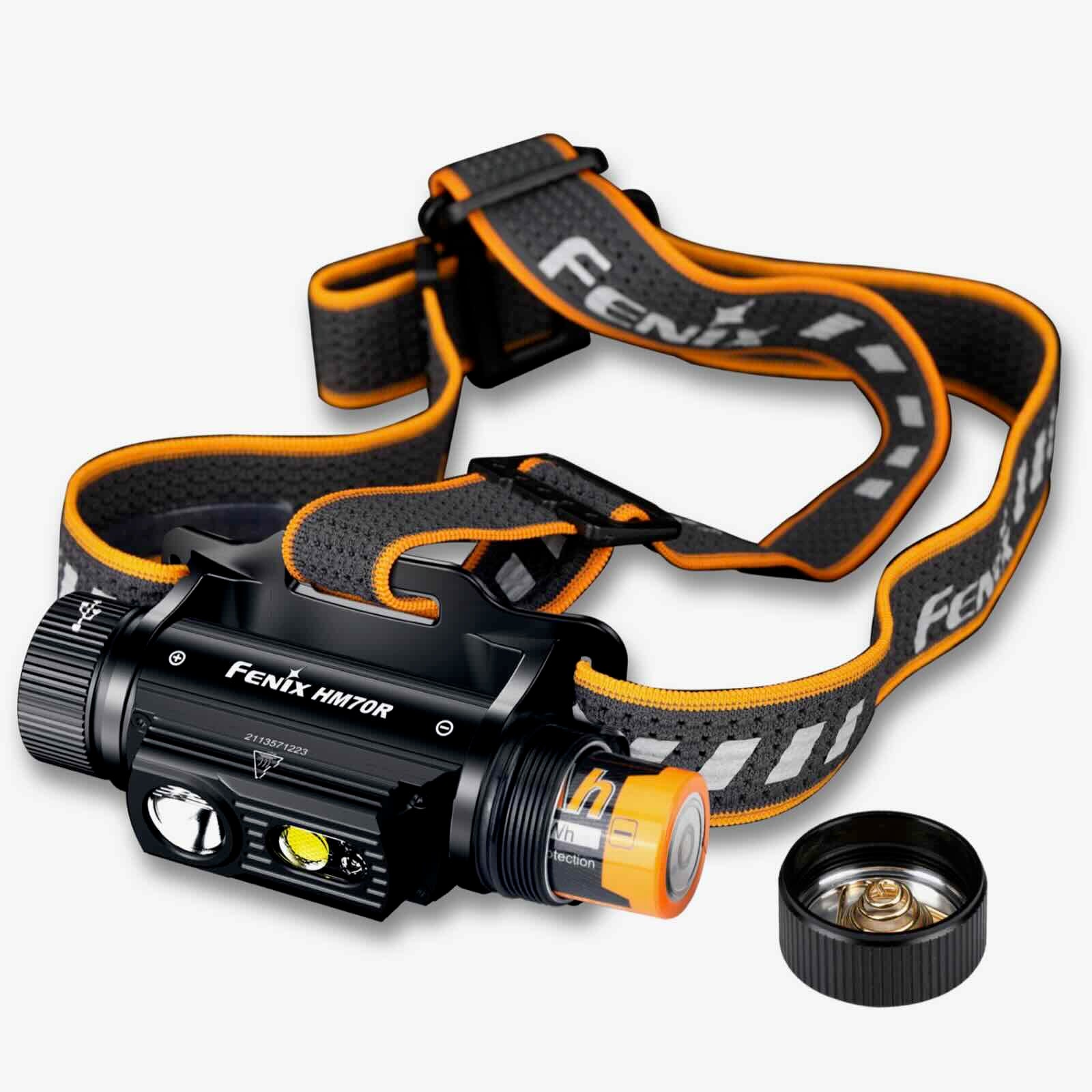 Fenix HM70R – Stirnlampe mit 1600 lm, Spot-, Flut- & Rotlicht, Akku & USB-C