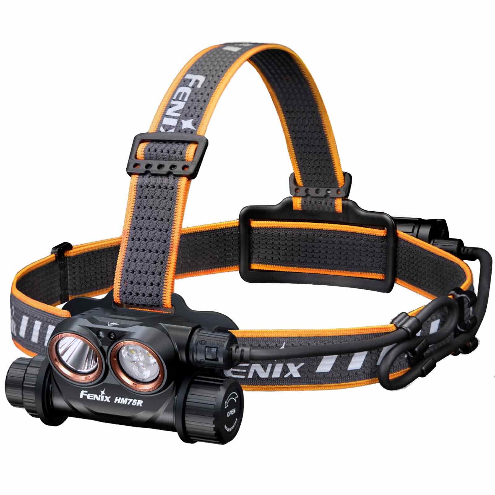 Fenix HM75R – Stirnlampe mit 1600 lm, Dual-Akku-System, Spot-, Flut- & Rotlicht