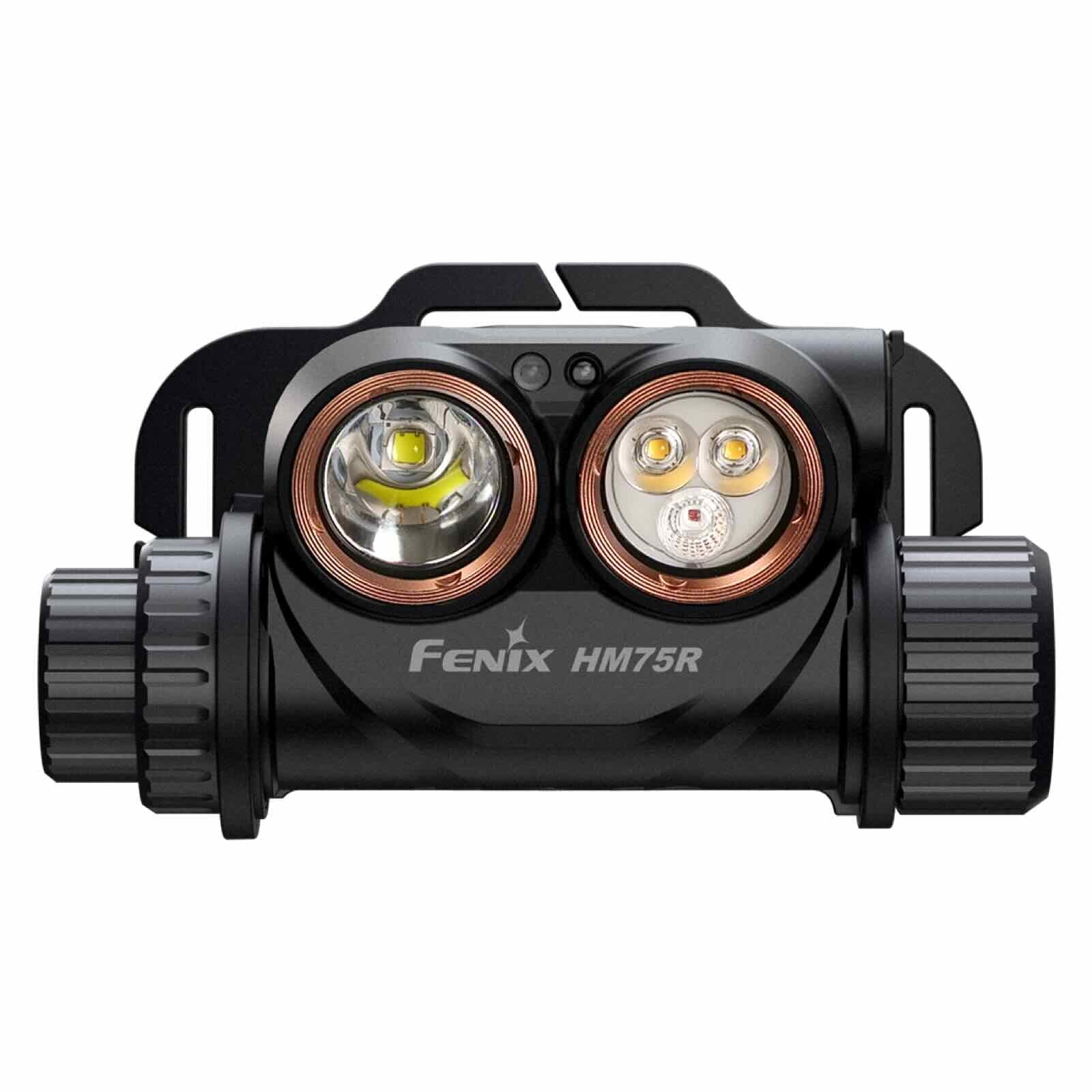 Fenix HM75R – Stirnlampe mit 1600 lm, Dual-Akku-System, Spot-, Flut- & Rotlicht