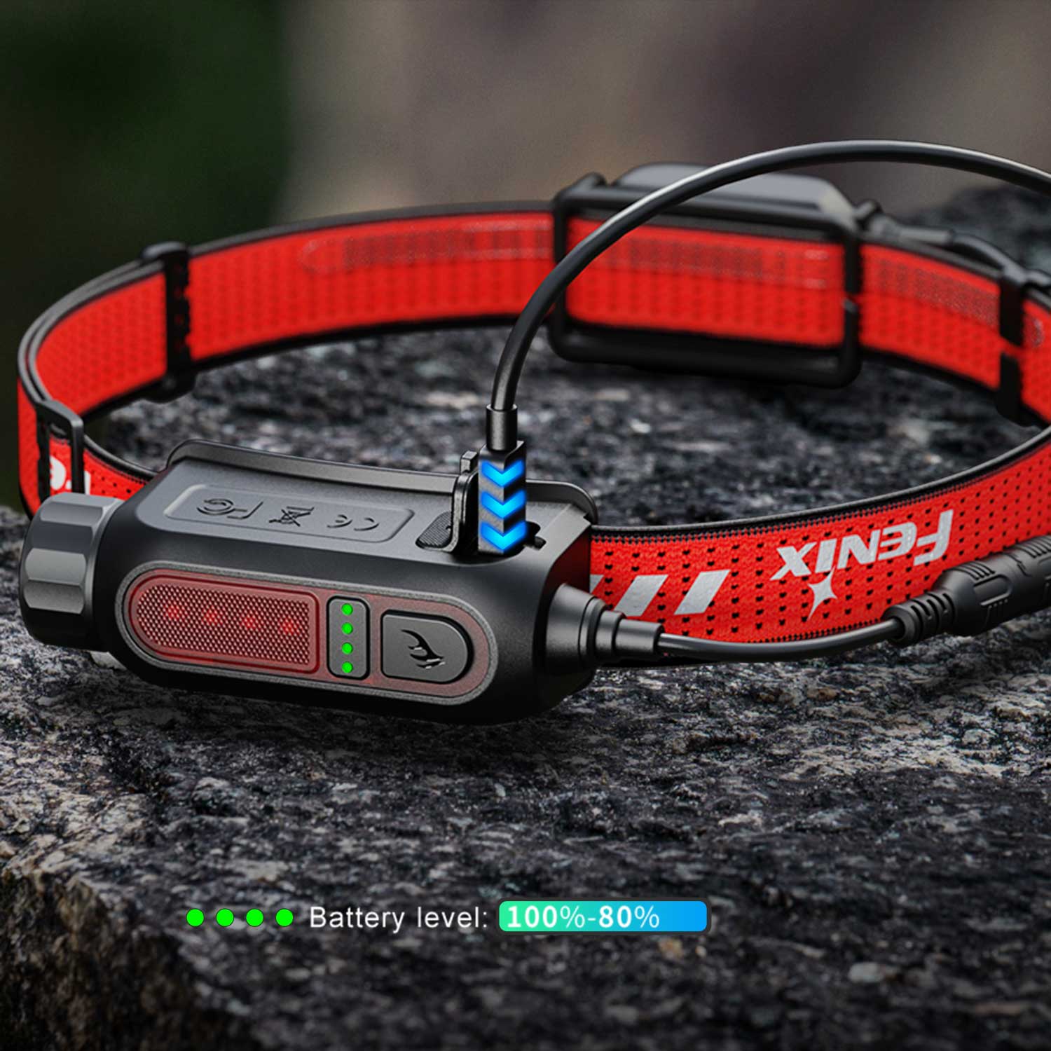 Fenix HP12R-T – Trailrunning Stirnlampe mit 1300 lm, Rotlicht, Akku & USB-C