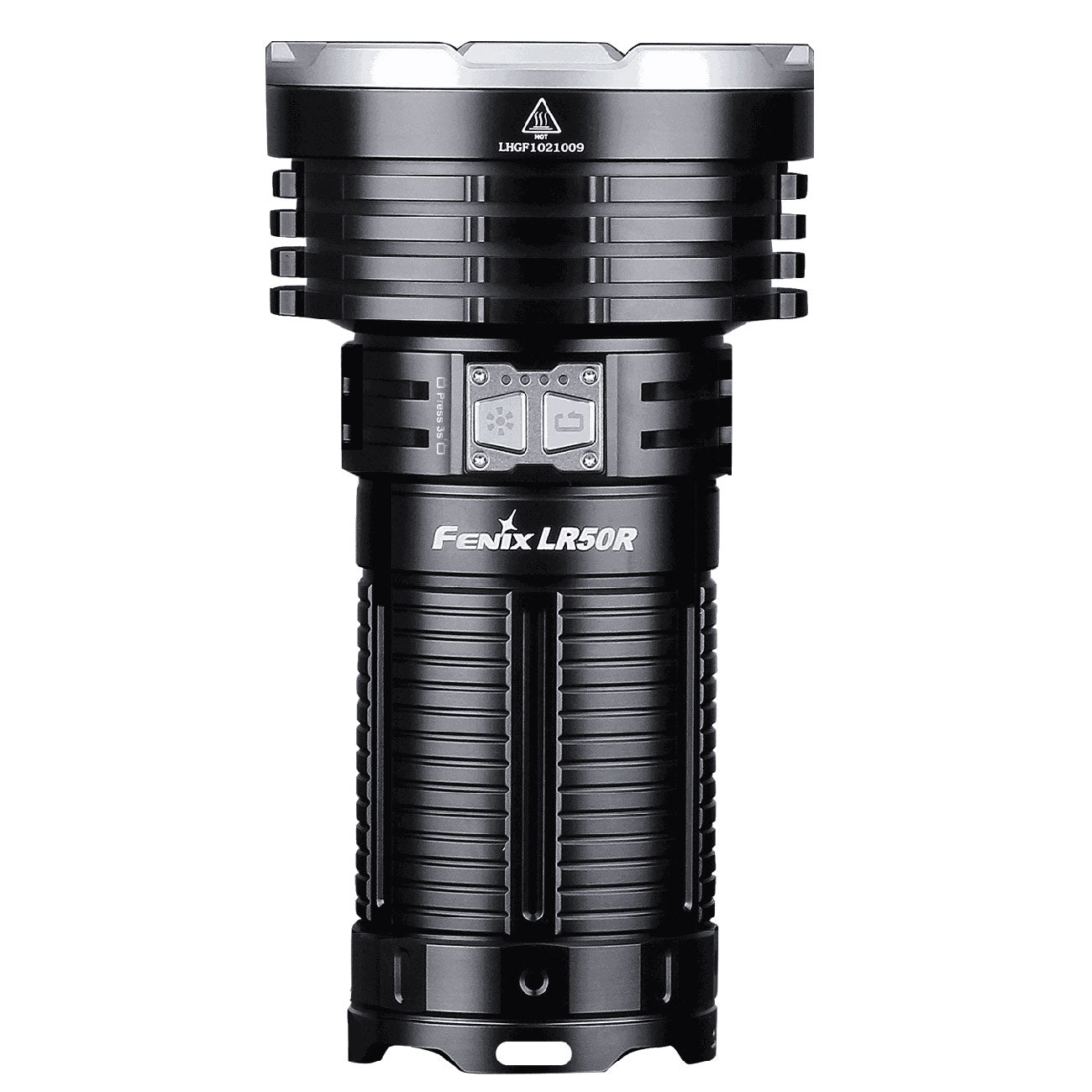 Fenix LR50R LED Taschenlampe 12000 Lumen, 950m Leuchtweite, Suche, Rettung, Akkupack – Detailansicht