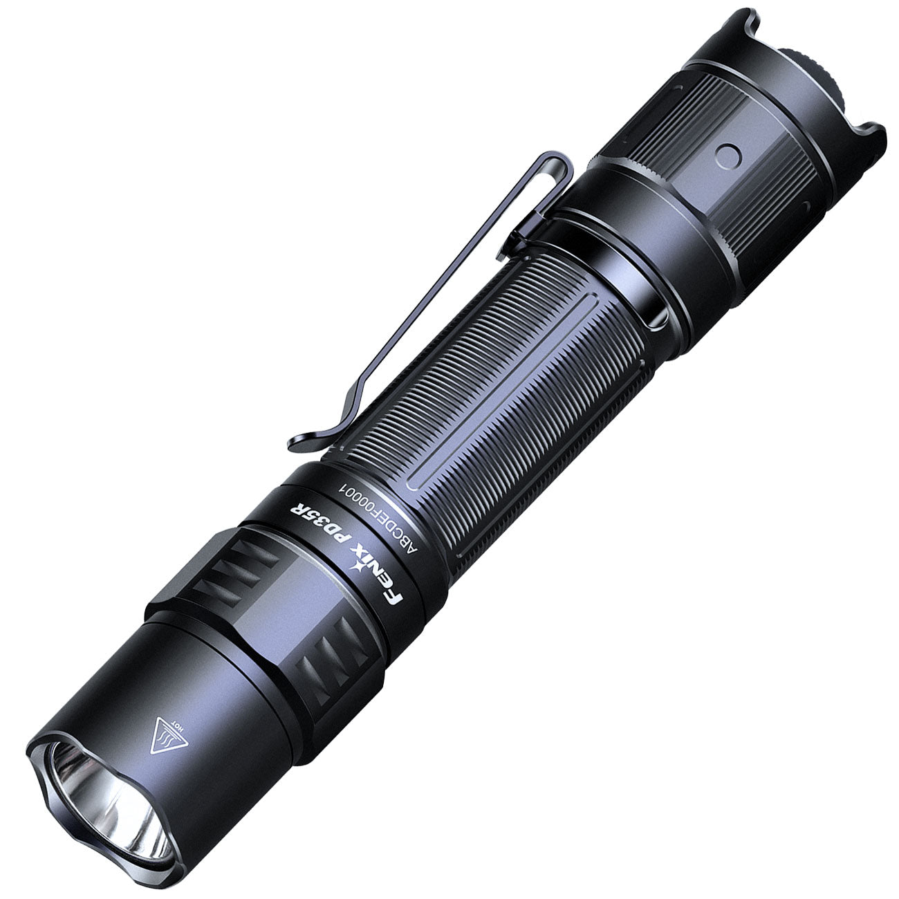 Fenix PD35R LED Taschenlampe 1700 Lumen, 353m Leuchtweite, USB-C, 140g, Akku – Detailansicht