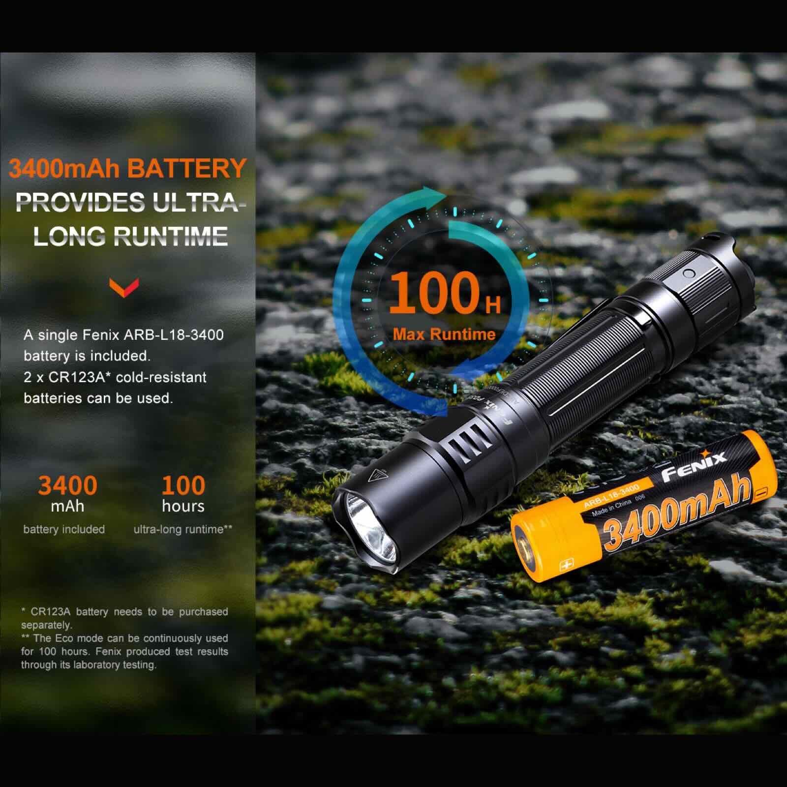 Fenix PD35R – Taktische Taschenlampe mit 1700 lm, 3400 mAh Akku & USB-C