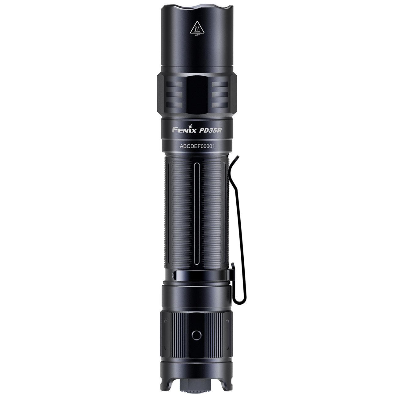 Fenix PD35R LED Taschenlampe 1700 Lumen, 353m Leuchtweite, USB-C, 140g, Akku – Detailansicht