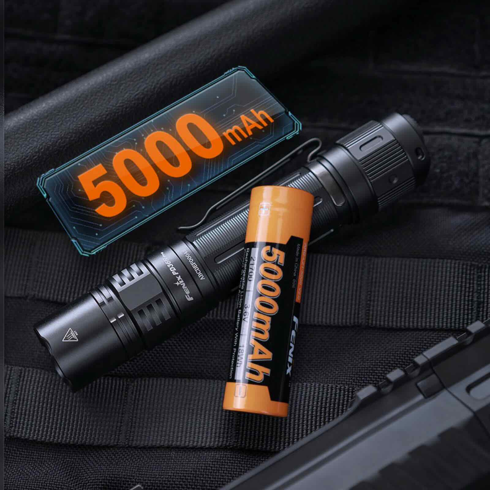 Fenix PD36R Pro – Taktische Taschenlampe mit 2800 lm, 5000 mAh Akku & USB-C