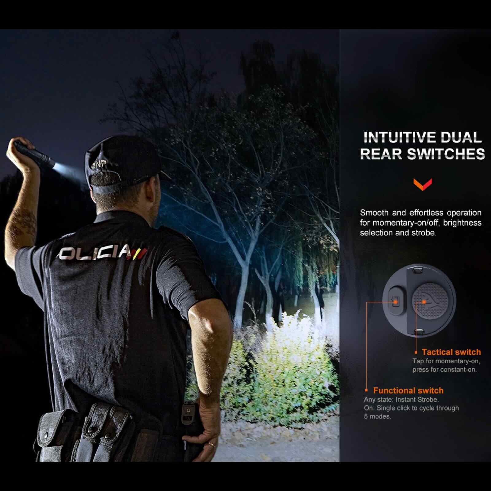 Fenix PD36R Pro – Taktische Taschenlampe mit 2800 lm, 5000 mAh Akku & USB-C