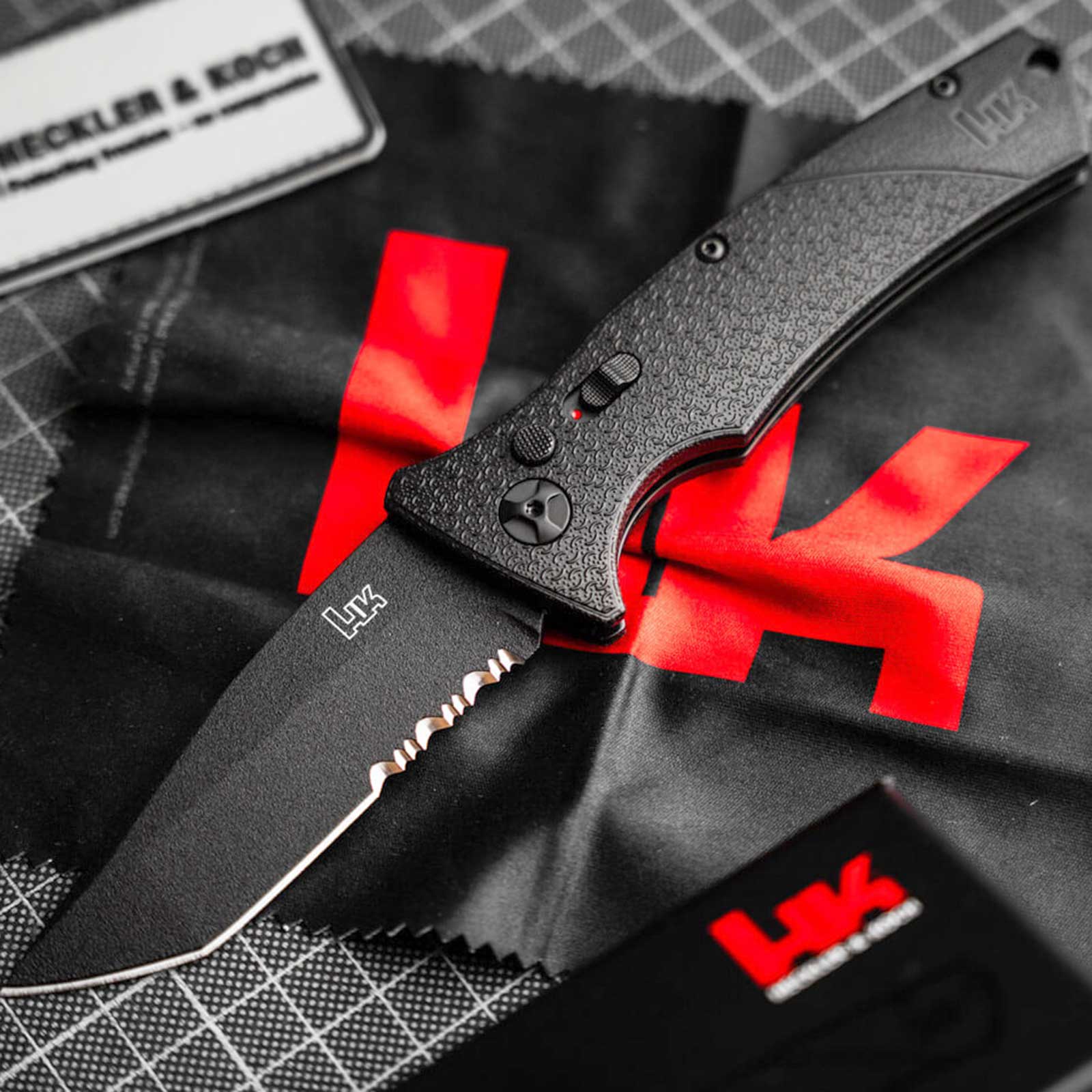 Heckler & Koch FD01 – Automatikmesser mit Tanto-Klinge und Tip-Up Clip