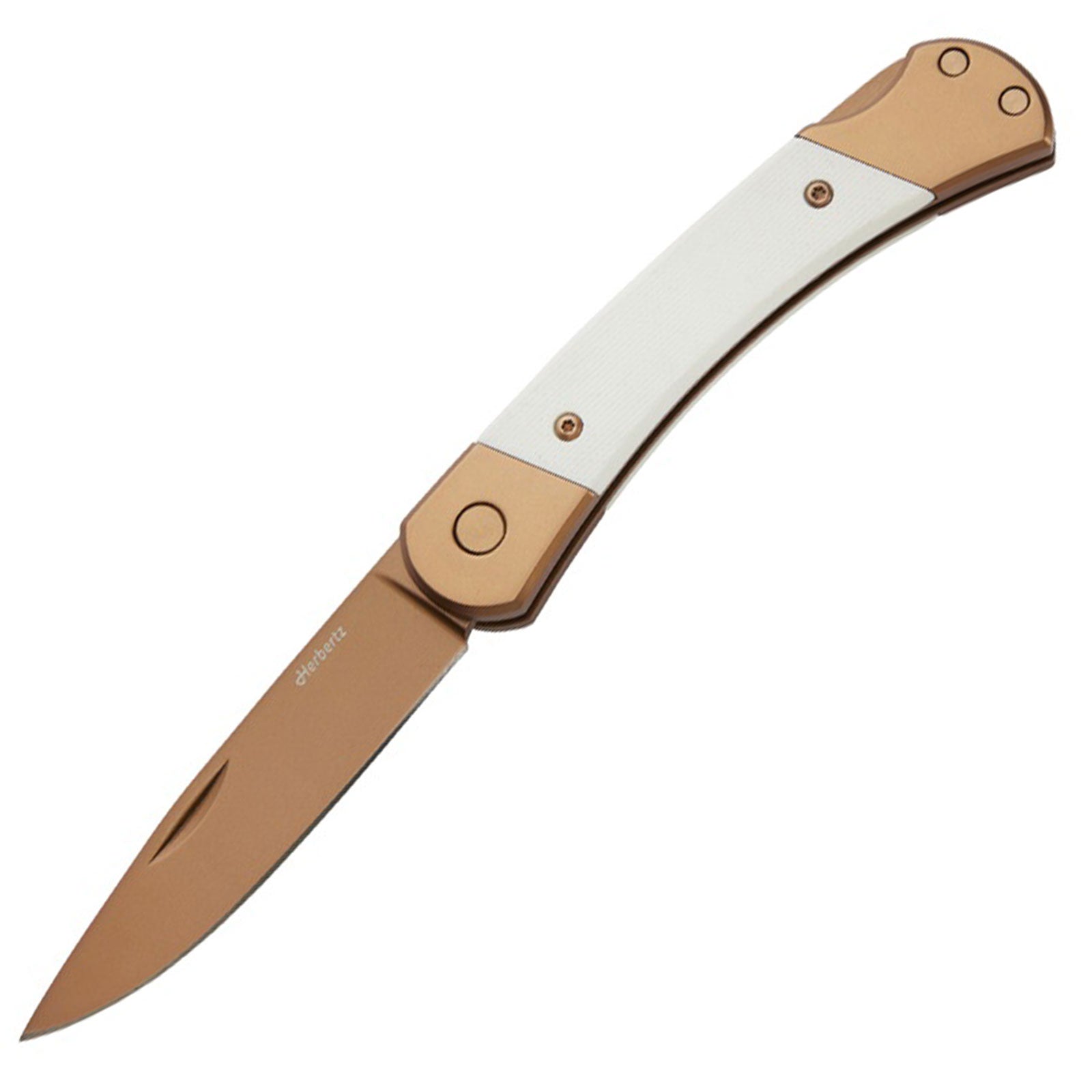 Herbertz Rosengold D2 Taschenmesser mit Titanbeschichtung