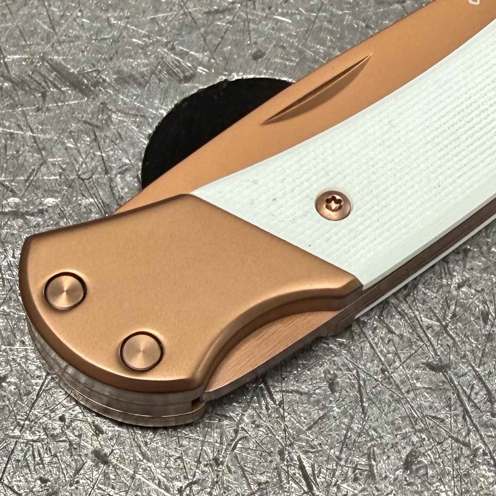 Herbertz Rosengold Taschenmesser Medium – D2-Klinge, Titanbeschichtung & G10-Griff