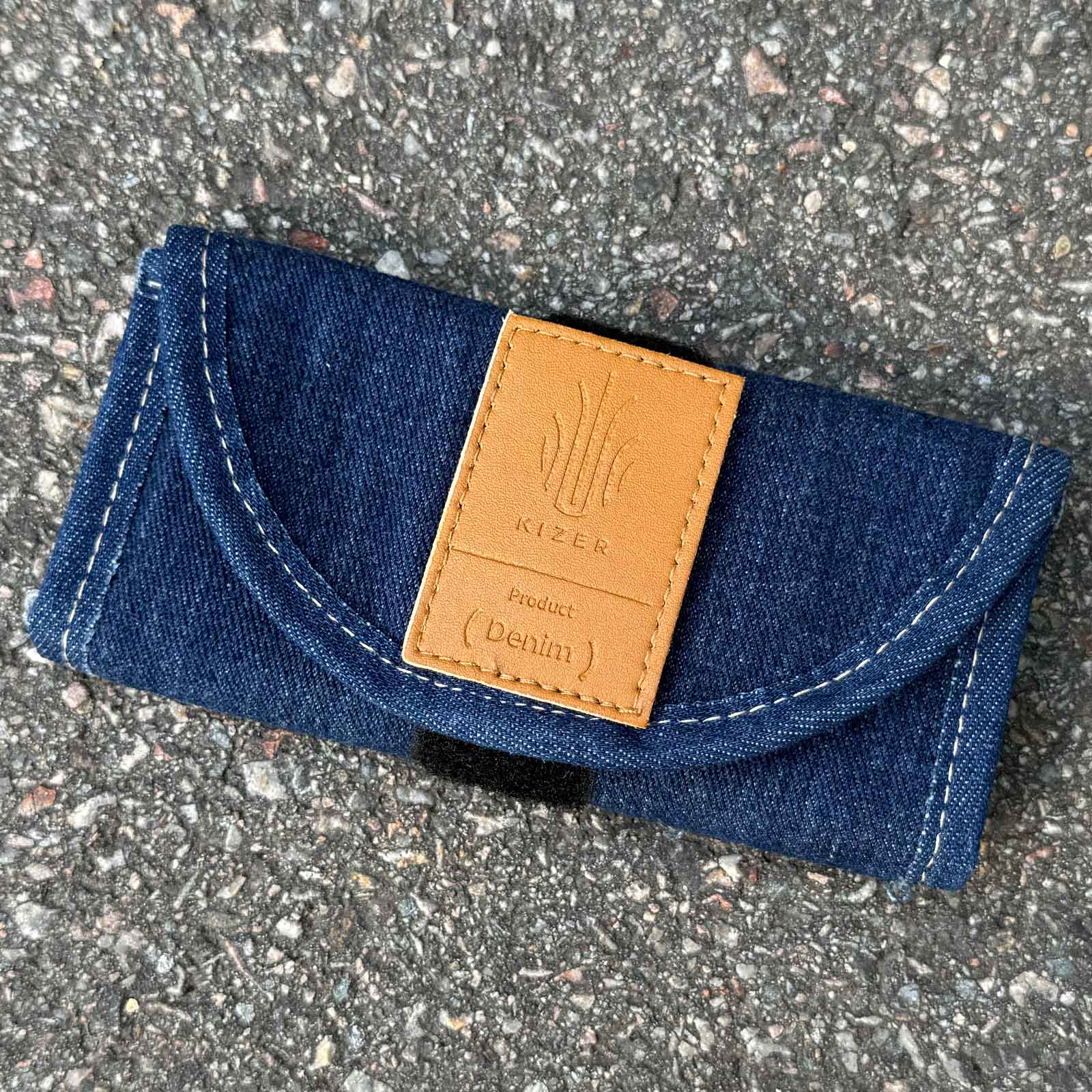 Kizer Denim R EDC Knife Roll – Messeretui aus Denim, 15 cm