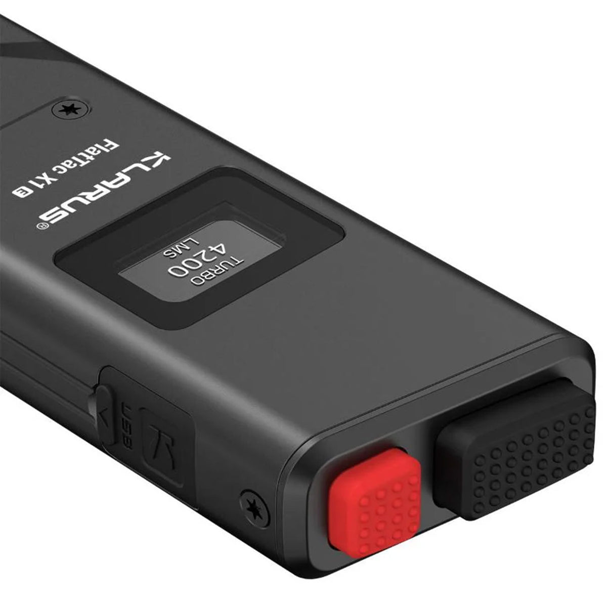Klarus X1E FlatTac V3 – EDC-Taschenlampe mit 4200 lm, OLED & USB-C
