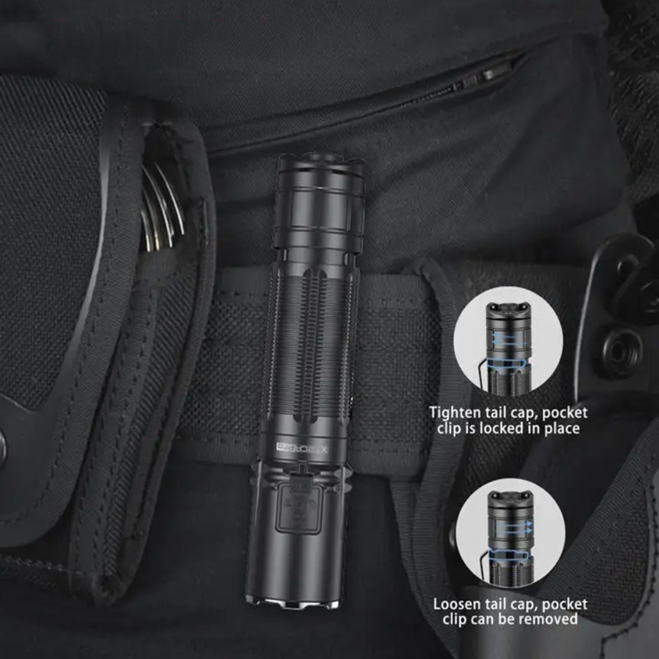 Klarus XT2CR PRO LED Taschenlampe 2100 Lumen in 2 Farben – Detailansicht
