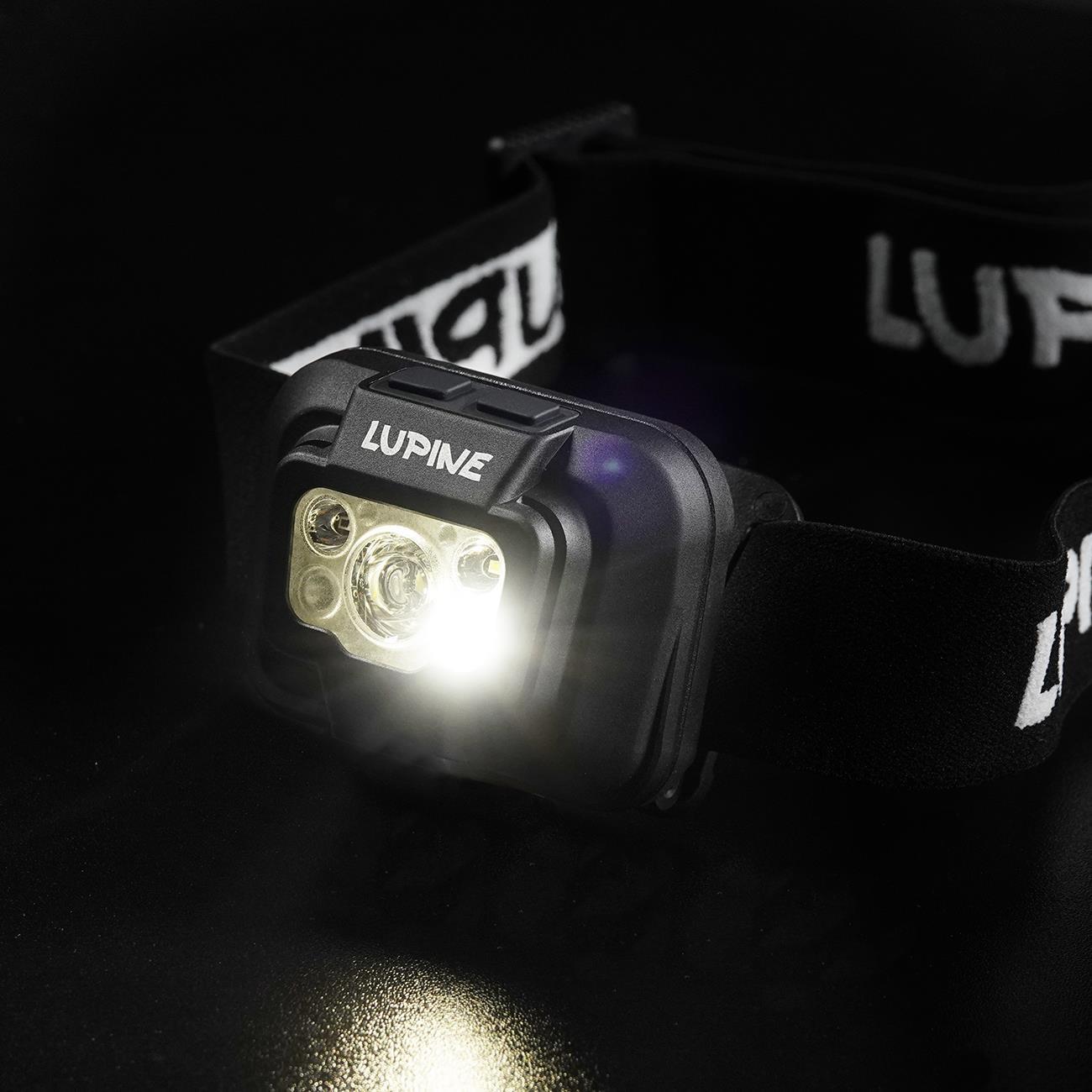 Lupine Penta Stirnlampe 5700K Kaltweiß 1100 Lumen USB-C (Modell 2025) – Detailansicht