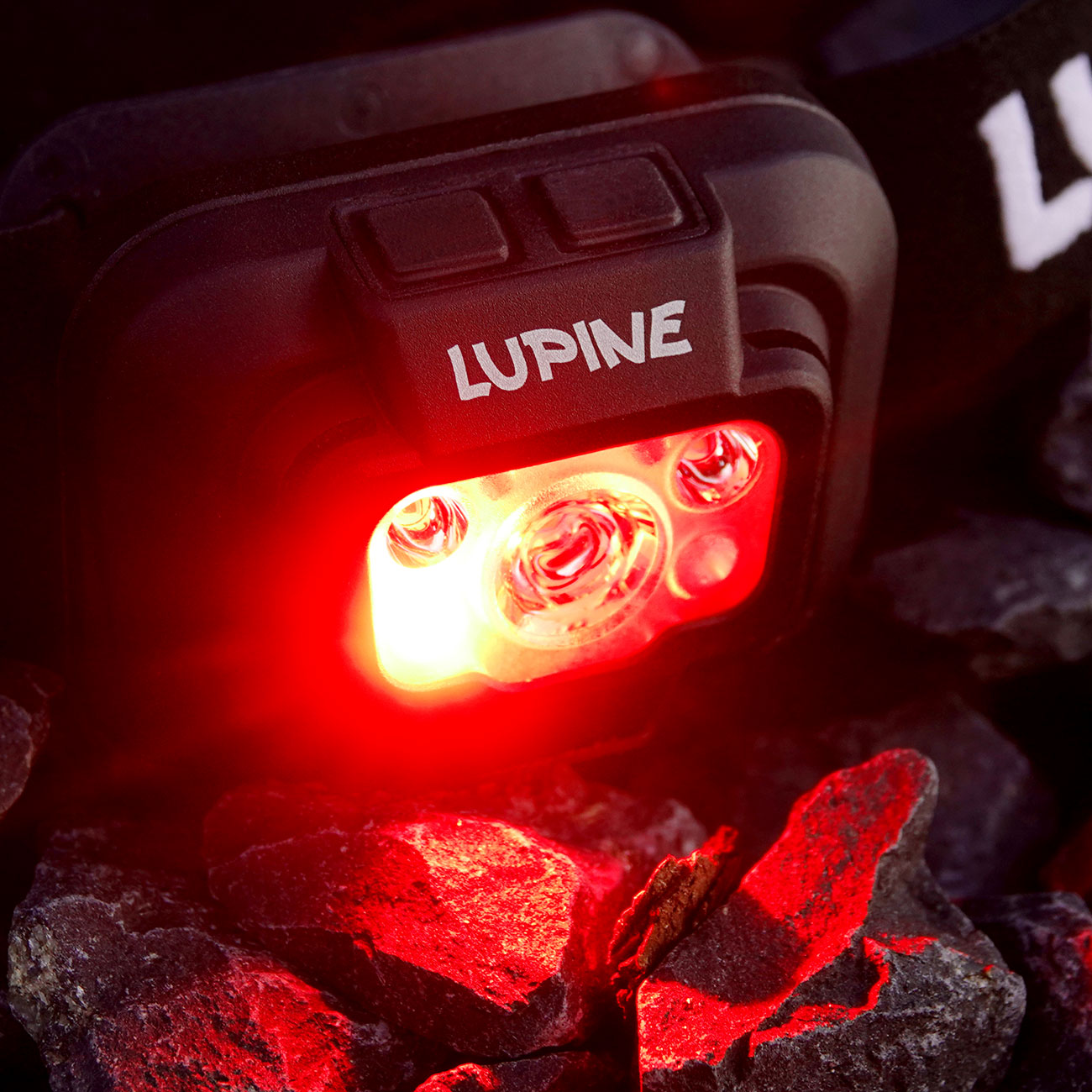 Lupine Penta Stirnlampe 5700K Kaltweiß 1100 Lumen USB-C (Modell 2025) – Detailansicht