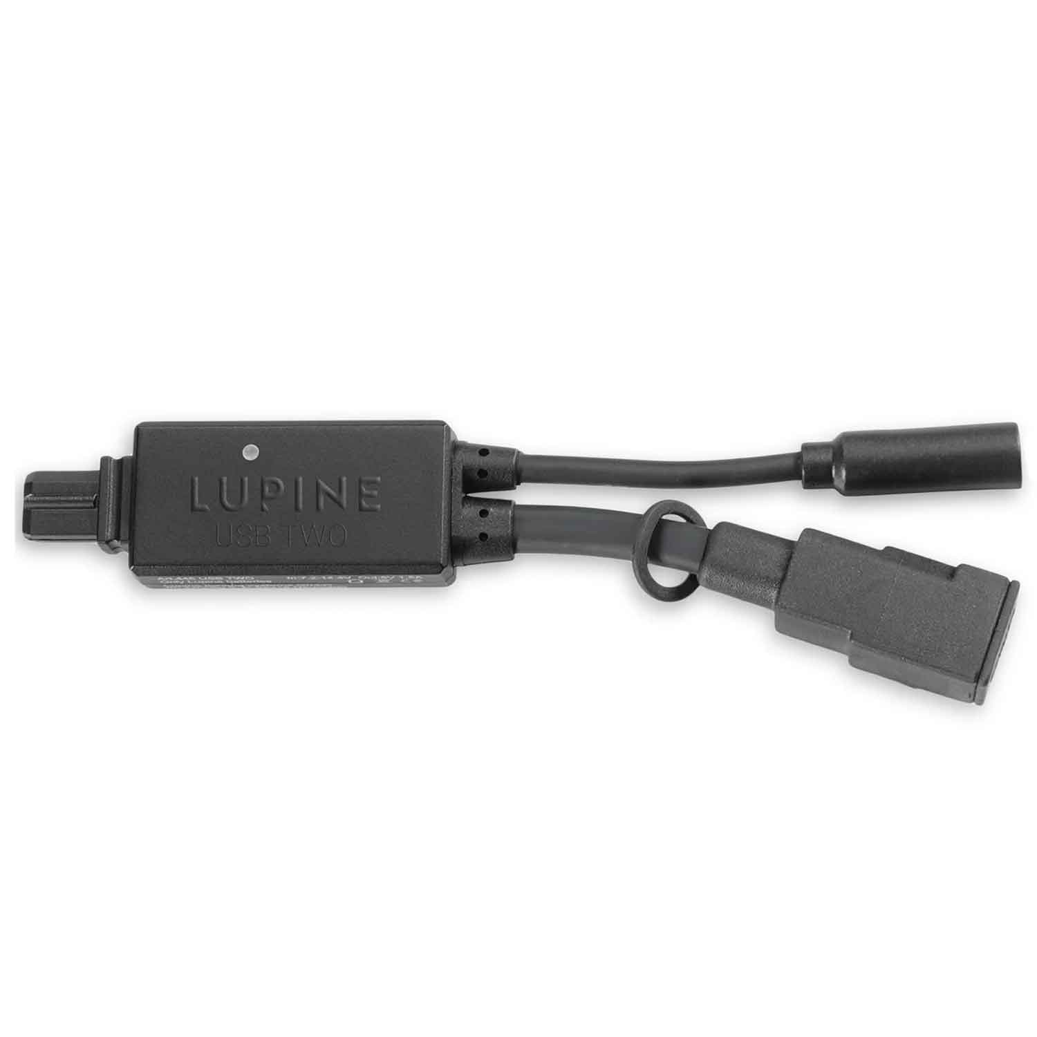 Lupine Ladeadapter USB Two – USB-C, Akku-Splitter, 3M Duallock