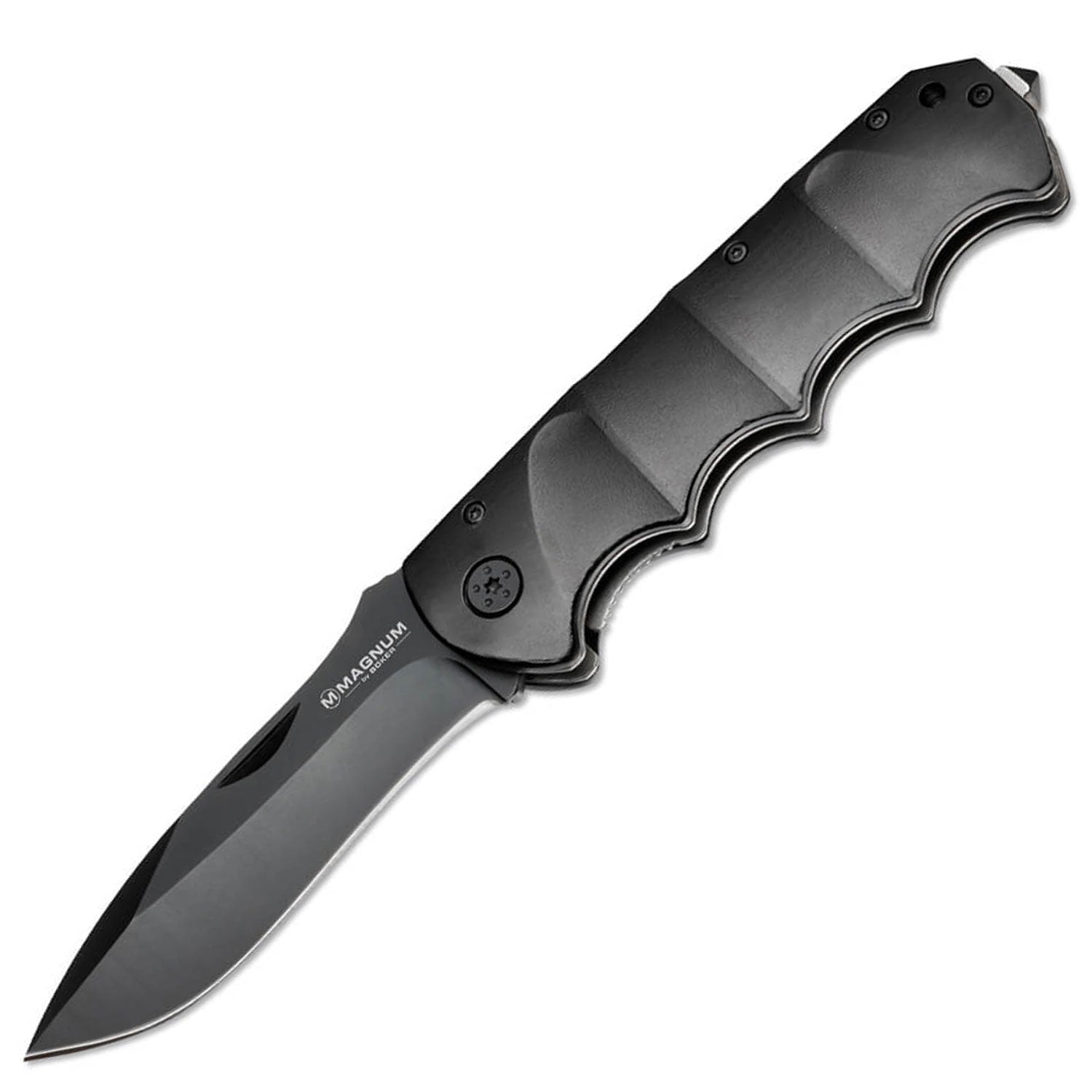 Magnum Black Spear II – Taktisches Einsatzmesser mit Glasbrecher und Clip