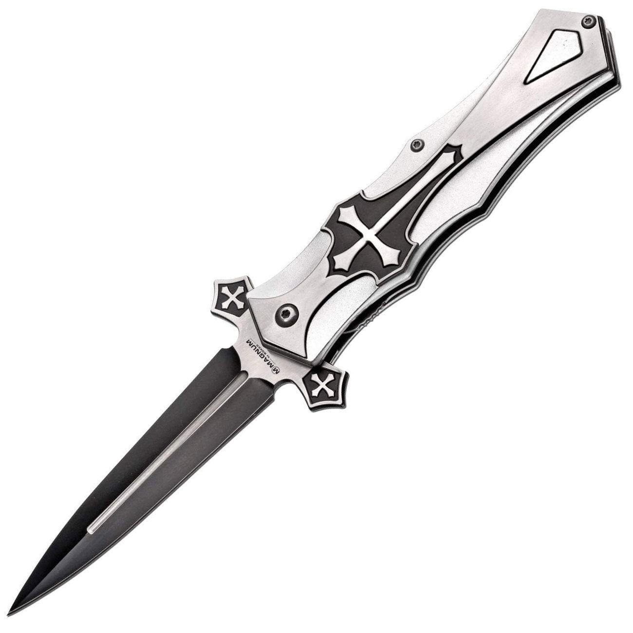 Magnum Crusader Taschenmesser – Kreuzritter Design mit Clip