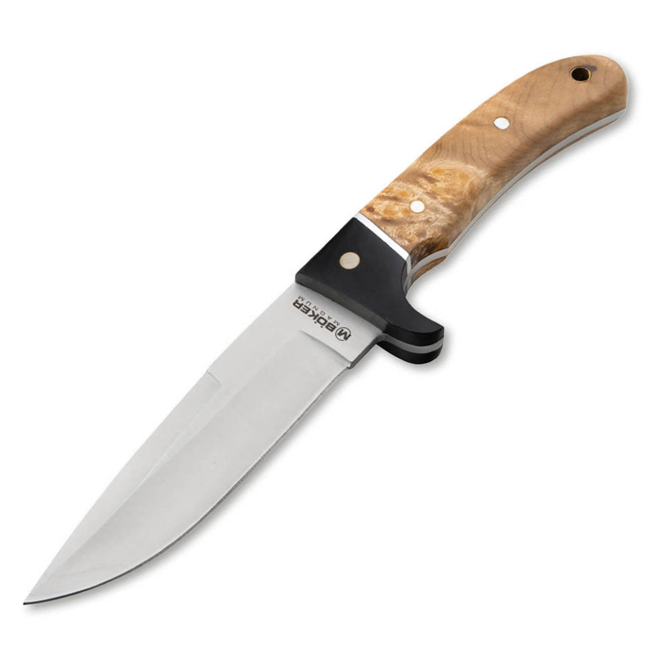 Magnum Elk Hunter - Outdoormesser mit Wurzelholzgriff und Lederscheide