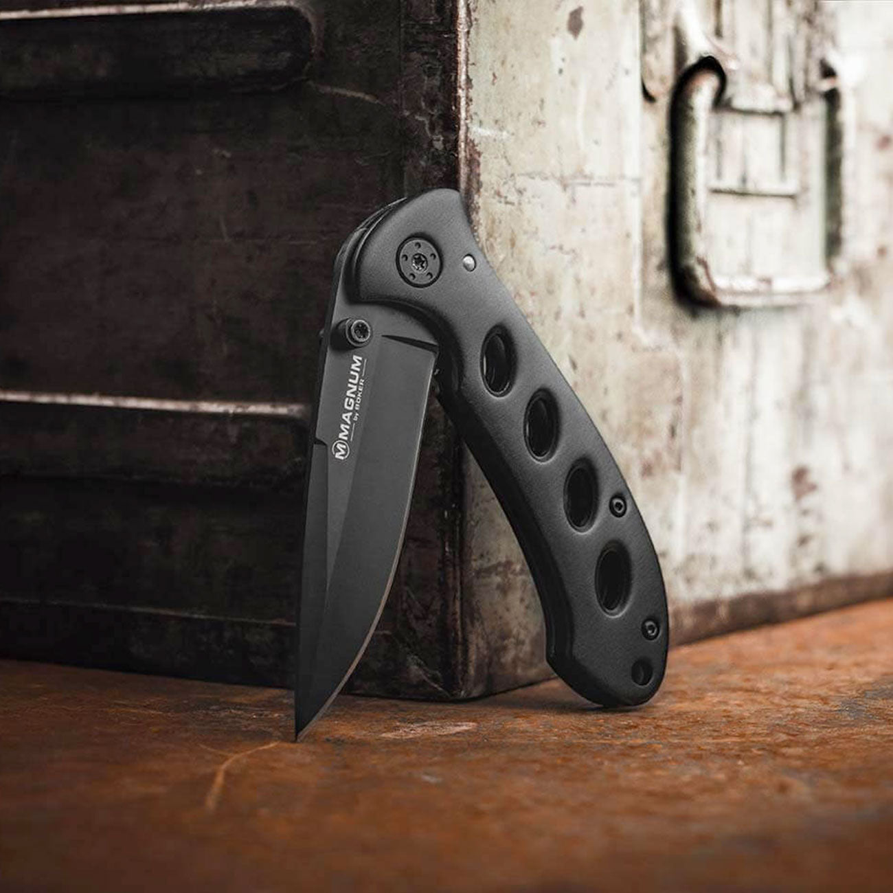 Magnum Shadow - Taschenmesser mit Clip schwarz