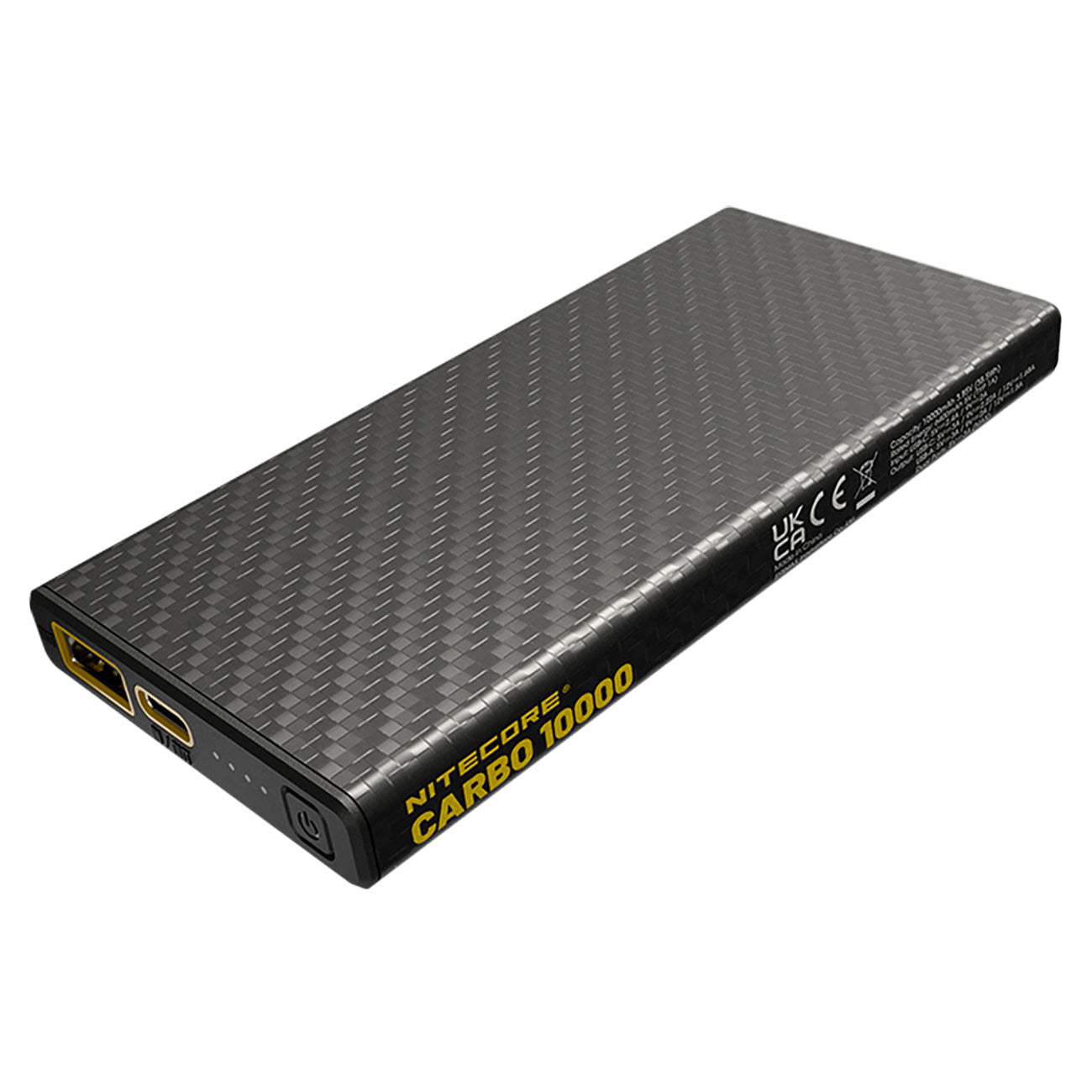 Nitecore CARBO10000 - ultrarobuste 10000mAh Powerbank, Carbongehäuse, 157g